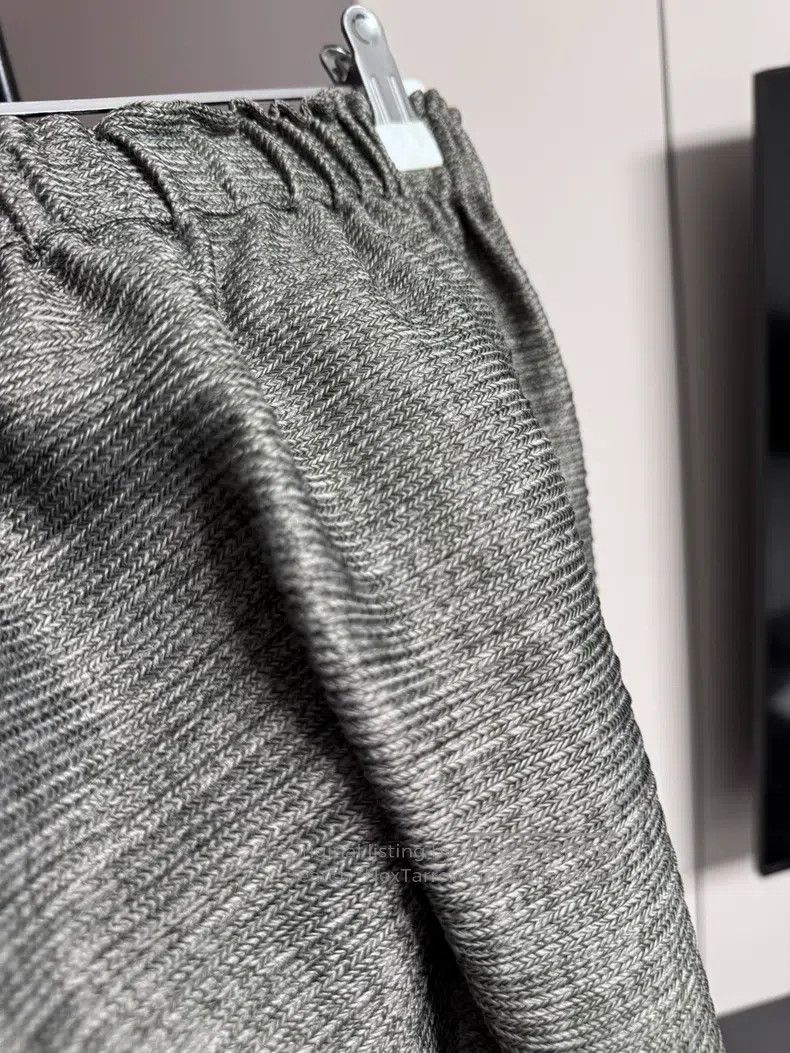 Issey Miyake Issey Miyake size:1 Horizontal Striped Thick Harem Pants Size 22" - 3 Thumbnail
