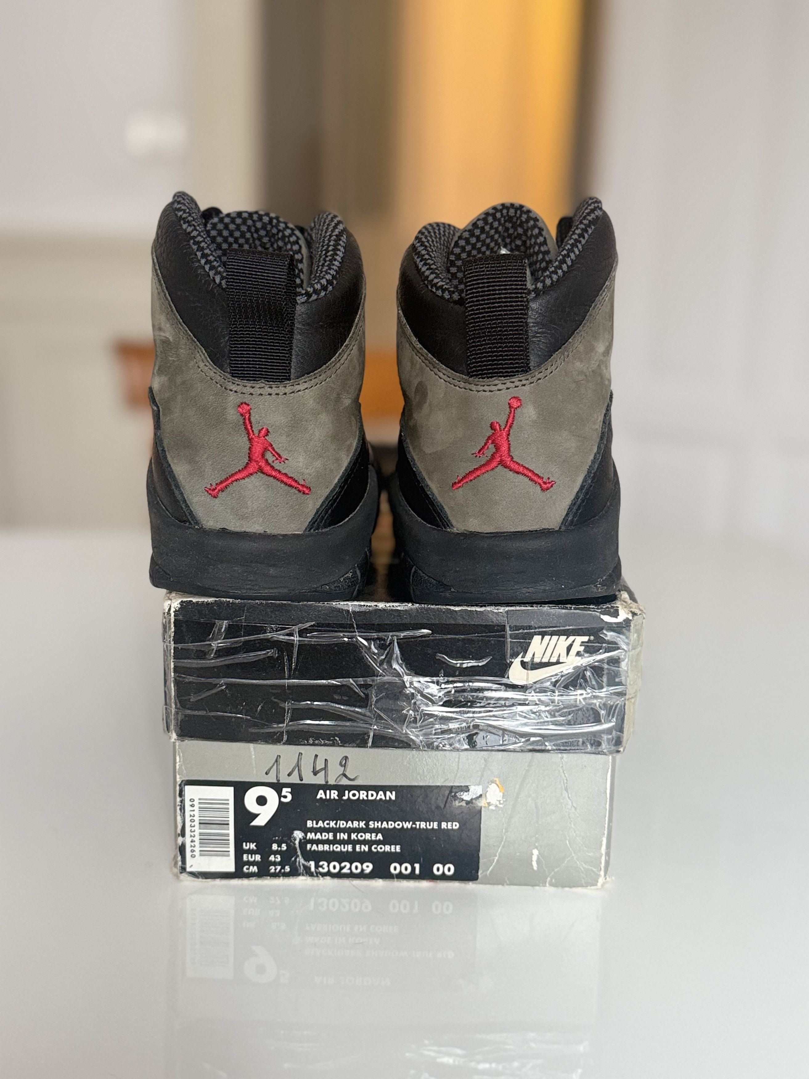 Jordan Brand Nike Air Jordan 10 Shadow OG 1994 (Made in Korea) Size US 9.5 / EU 42-43 - 5 Thumbnail