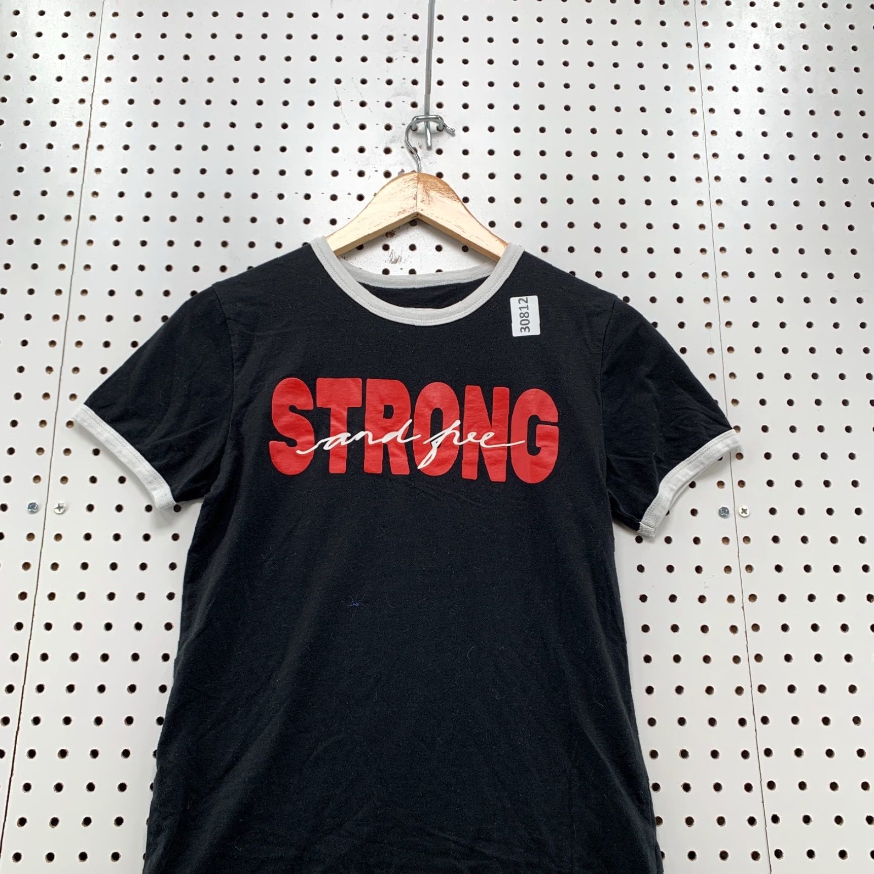 Vintage HUdson Bay Strong And Free Shirt Womens Small Black Ringer Canada 16.5X24.5 Size S / US 4 / IT 40 - 5 Thumbnail