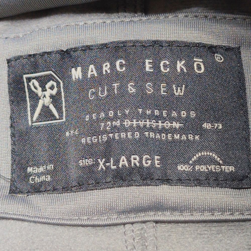 Marc Ecko Marc Ecko Deadly Threads Gray Men's Jacket With Hidden Hood Size US XL / EU 56 / 4 - 4 Thumbnail