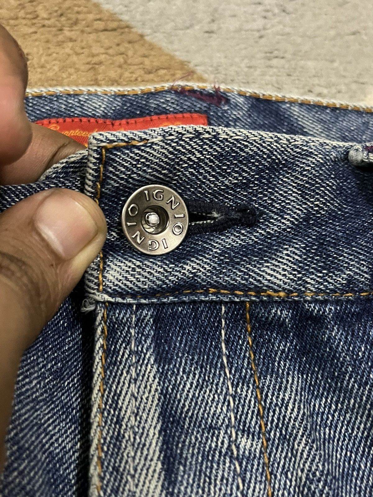 Hysteric Glamour Vintage IGNIO Baggy Denim Size US 35 - 5 Thumbnail