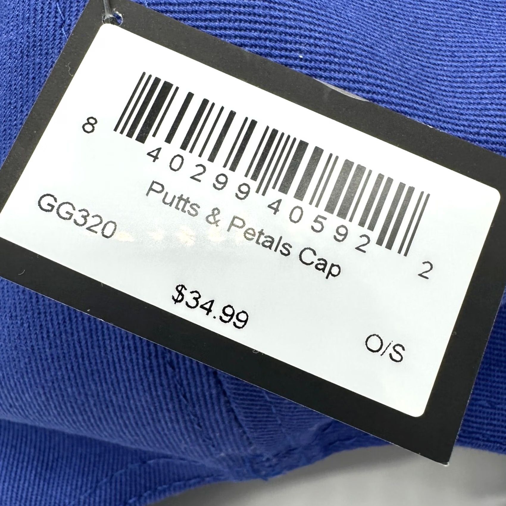 Vintage Good Good Putts Petals Cap Mens Golf Hat OSFA Blue Strapback Embroidered NEW Size ONE SIZE - 2 Thumbnail