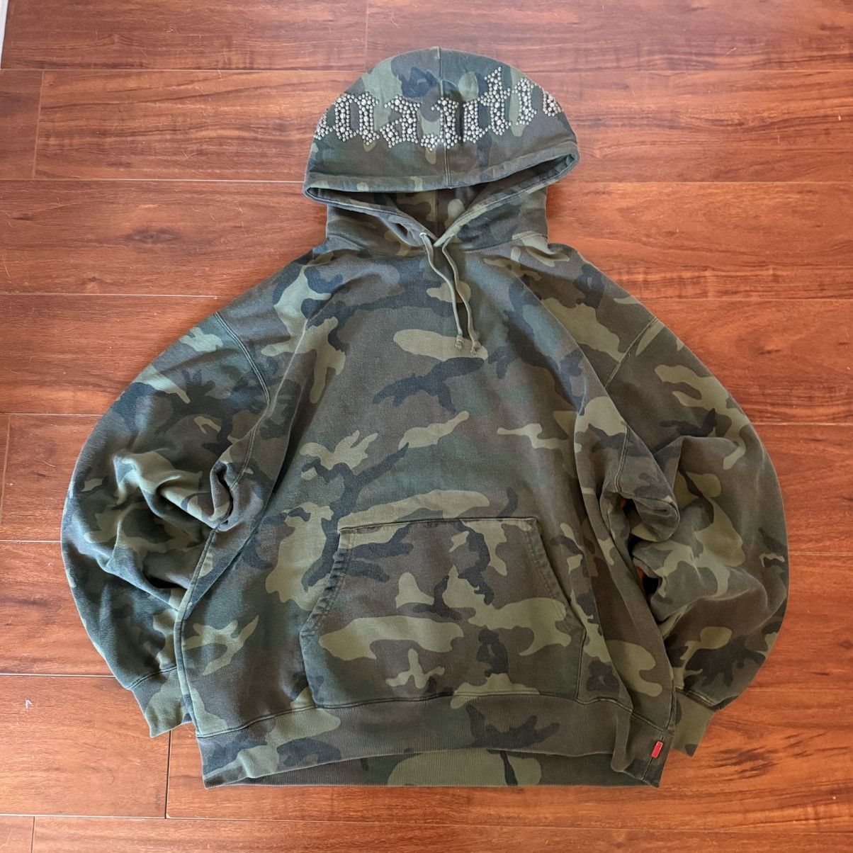 Supreme Supreme Overdyed Studded Hooded Sweatshirt XL Size US XL / EU 56 / 4 - 2 Thumbnail