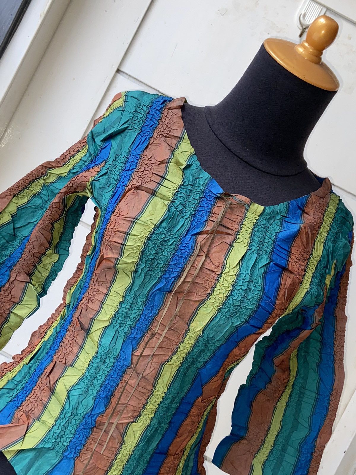 Designer PEPLUM By YOSHIKI HISHINUMA Blouse Size XS / US 0-2 / IT 36-38 - 9 Thumbnail