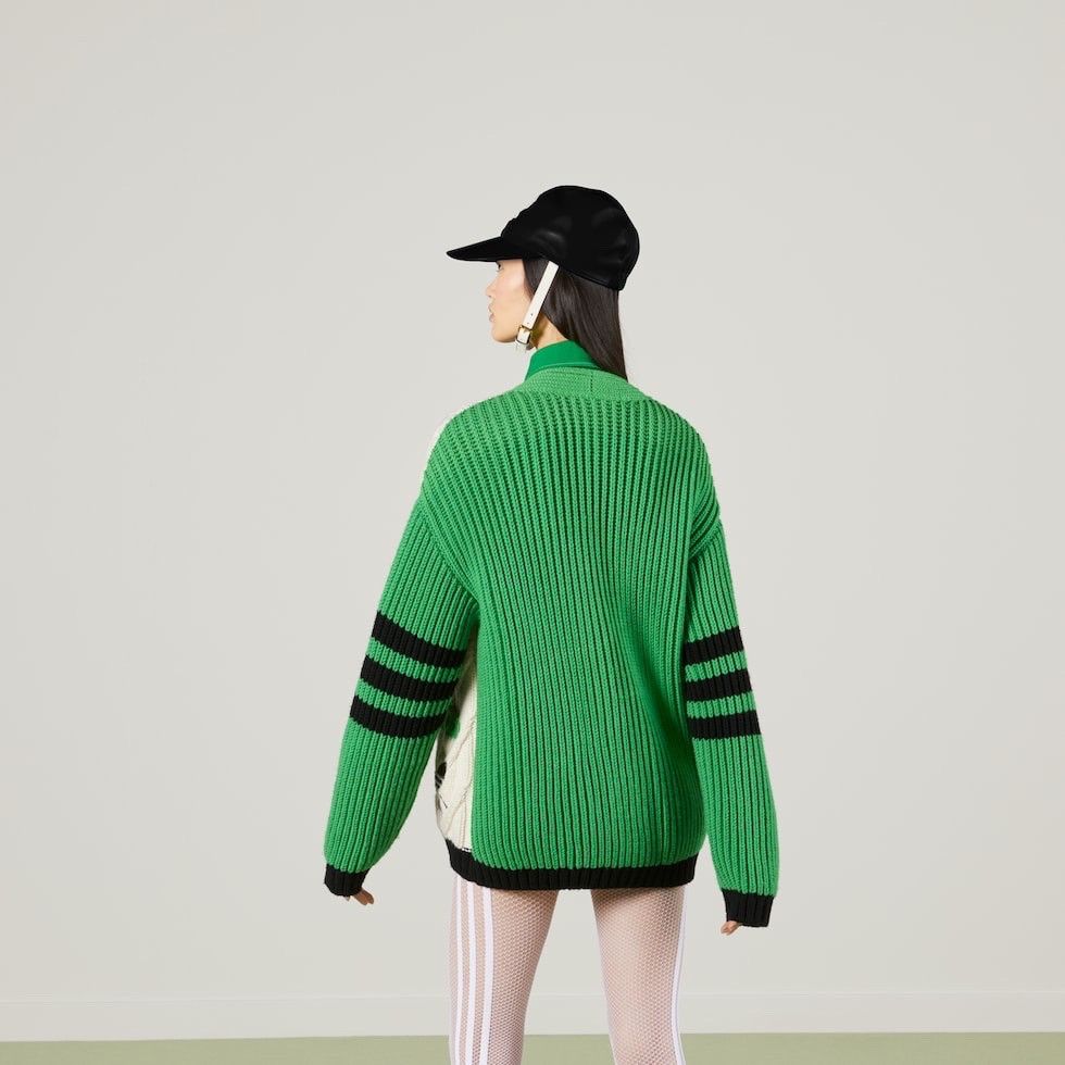 Adidas × Gucci 🔥$3.8K VALUE🔥Gucci x Adidas Wool Cardigan Jacket Blazer Size US M / EU 48-50 / 2 - 3 Thumbnail