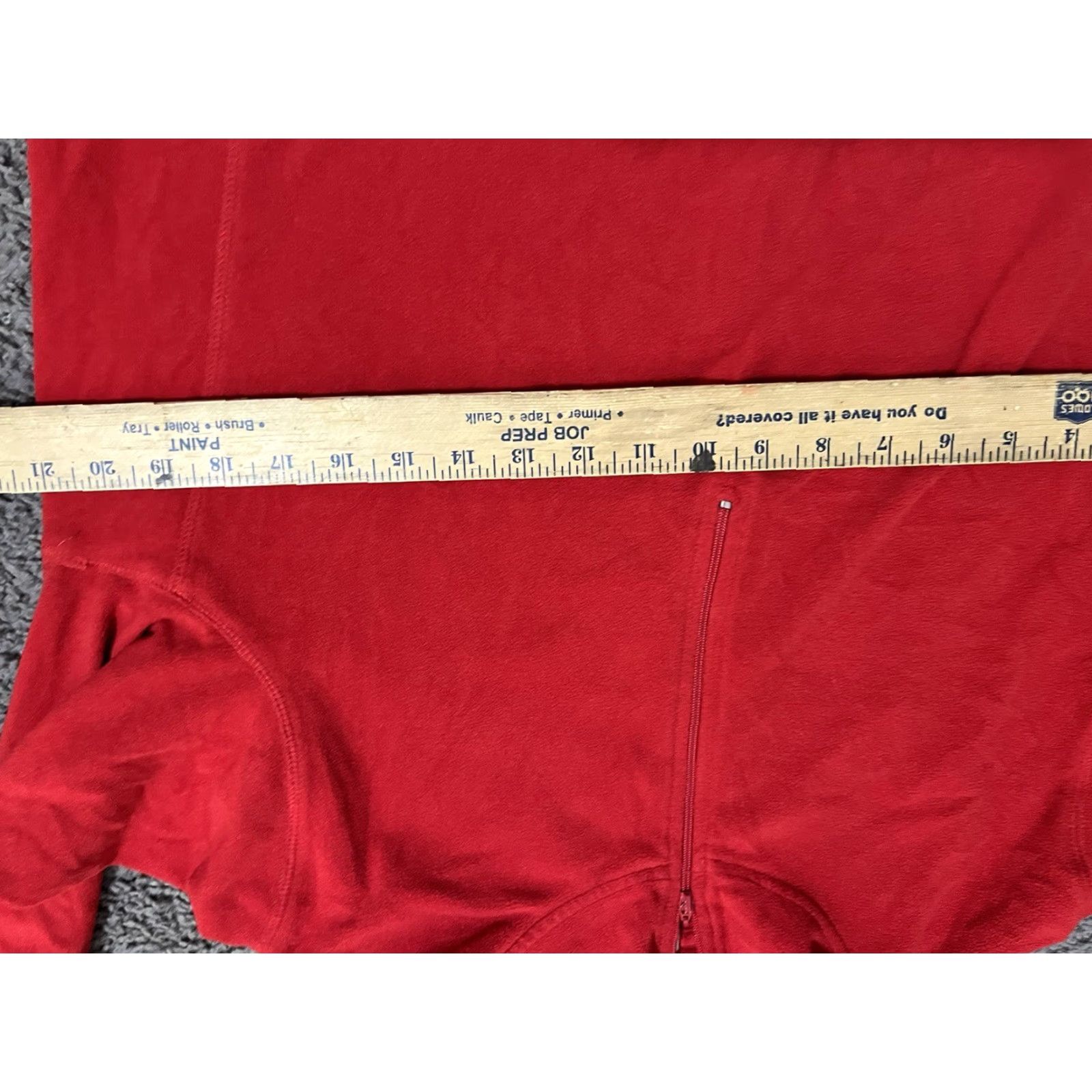 Gap Gap Red Womens L 1/4 Zip Pullover Fleece Sweater Long Sleeve Size Stretch Size L / US 10 / IT 46 - 4 Thumbnail