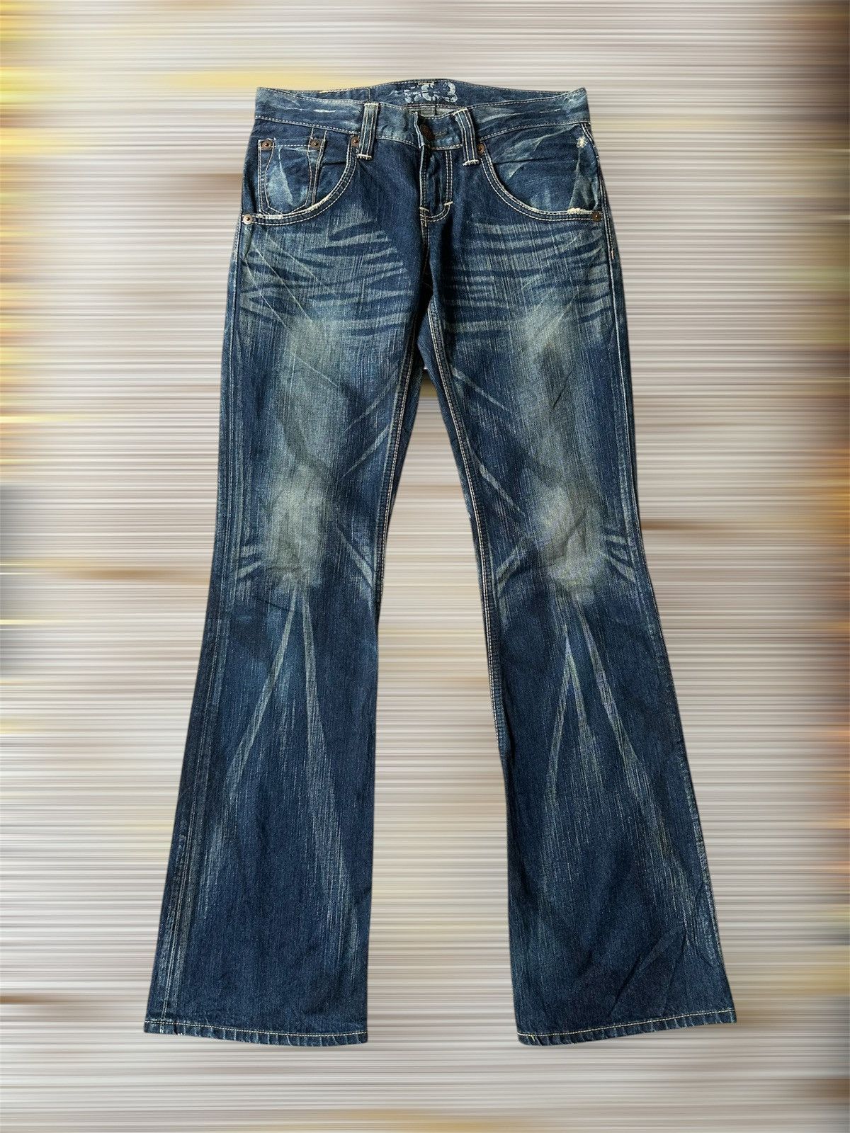 Tornado Mart FLARE Edwin 503 Claw Marks Design Denim Size US 30 / EU 46 - 1 Thumbnail