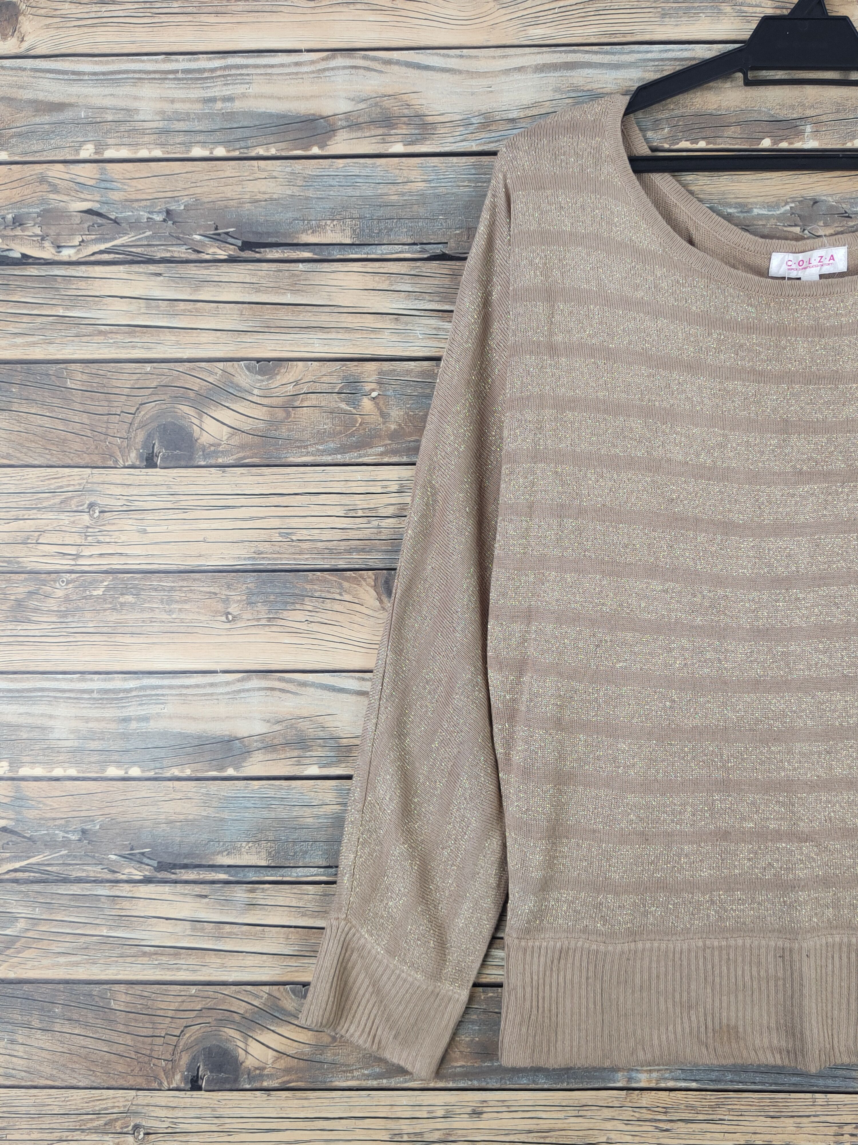 Homespun Knitwear Colza Brown Knitwear Blouses #W1107 Size M / US 6-8 / IT 42-44 - 3 Thumbnail
