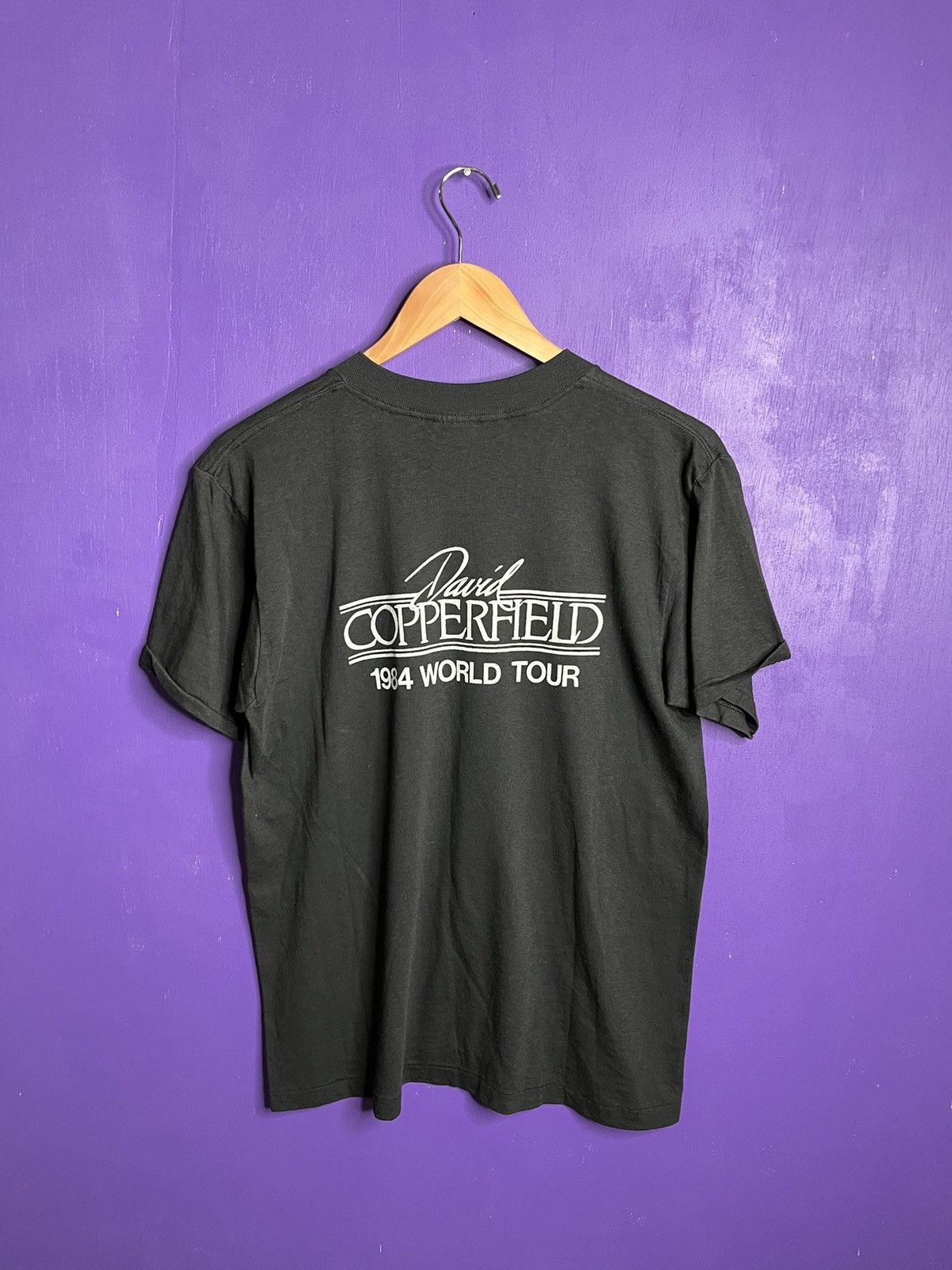 Band Tees × Vintage Vintage 1984 David Copperfield world tour t-shirt Size US M / EU 48-50 / 2 - 2 Thumbnail