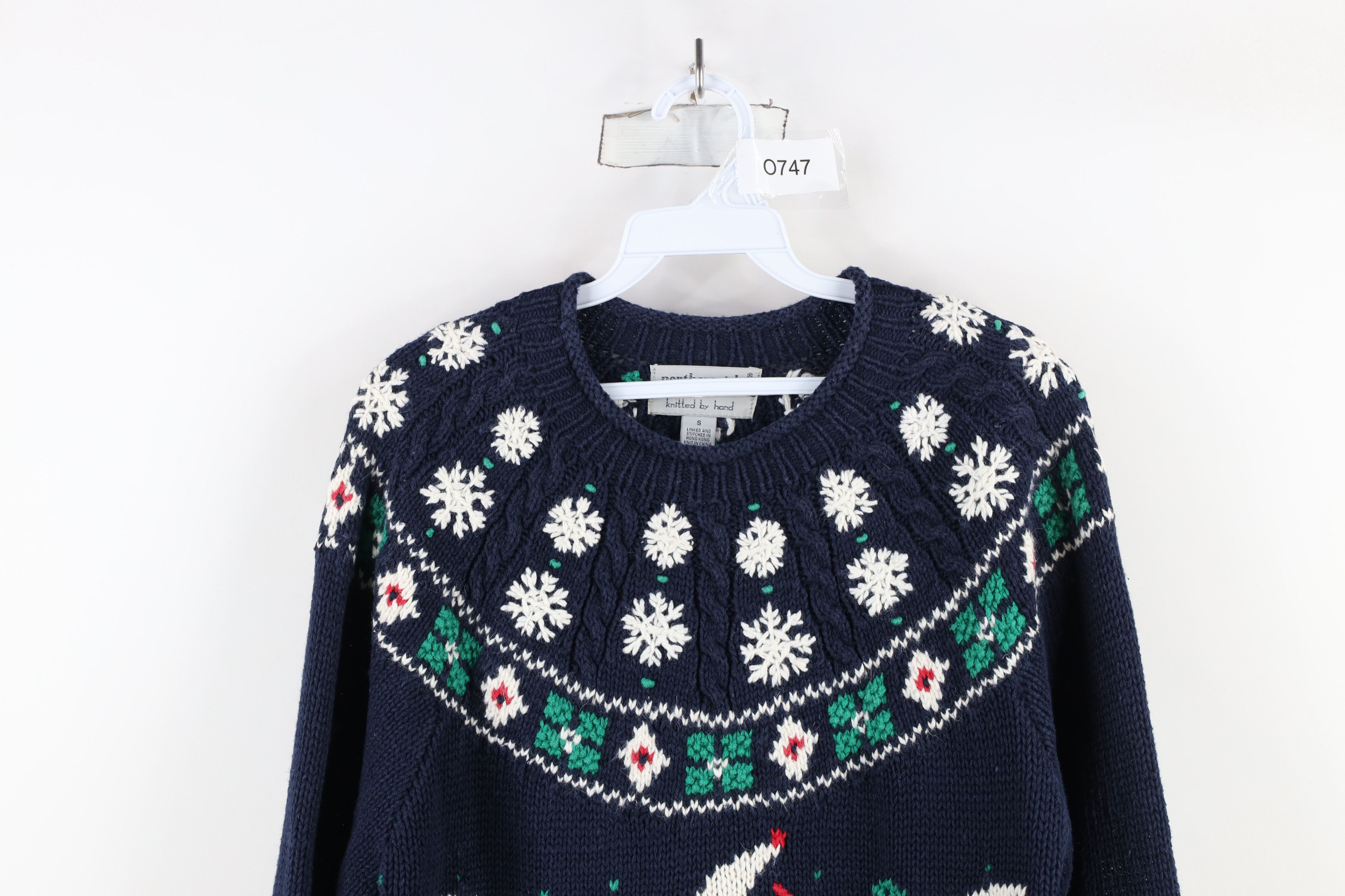 Vintage Vintage 90s Streetwear Snowflake Skiing Marled Sweater Size S / US 4 / IT 40 - 2 Thumbnail