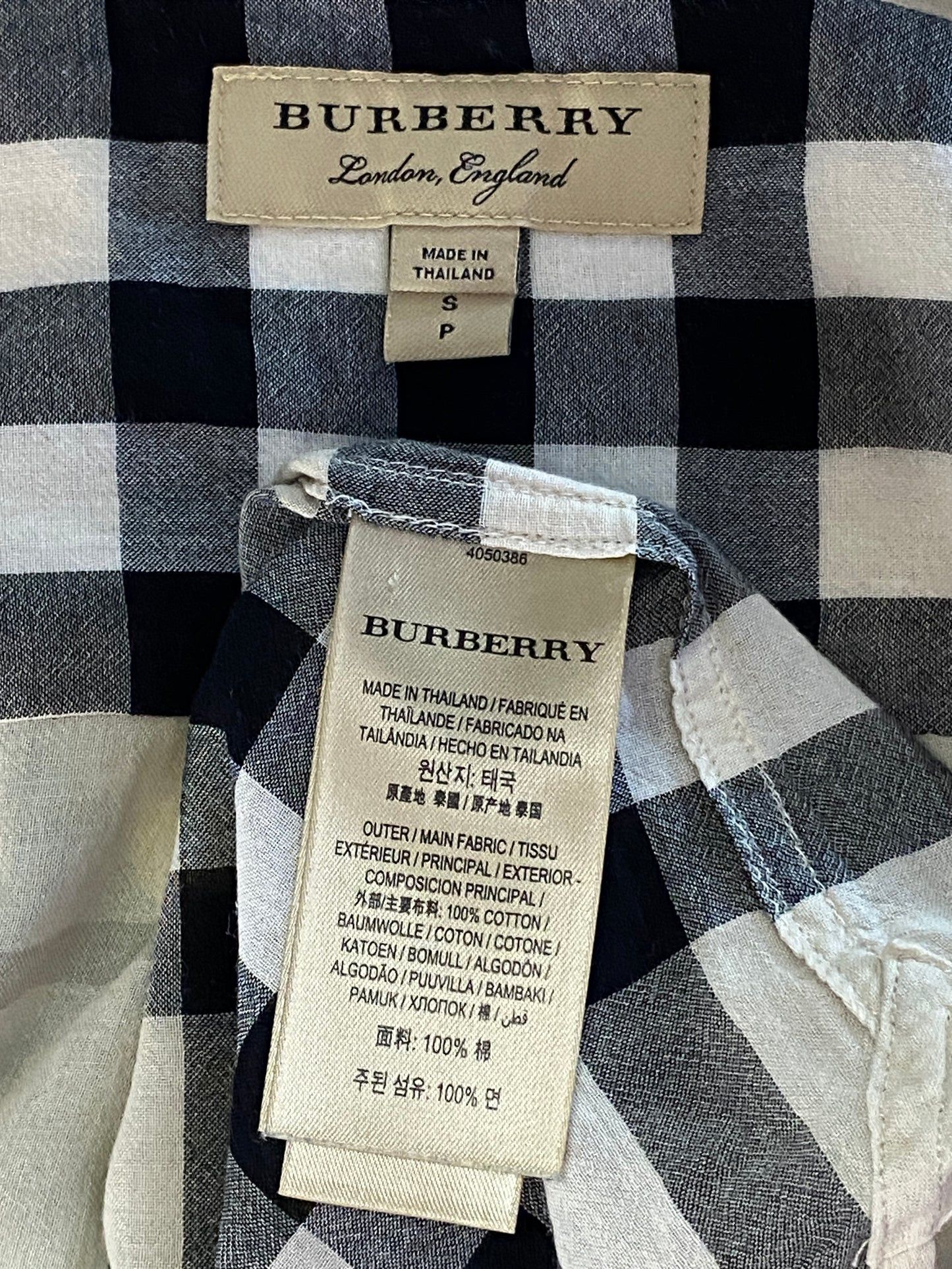 Burberry × Vintage Burberry Nova Check Shirt Vintage Women's Plaid Shirt - S Size S / US 4 / IT 40 - 5 Thumbnail