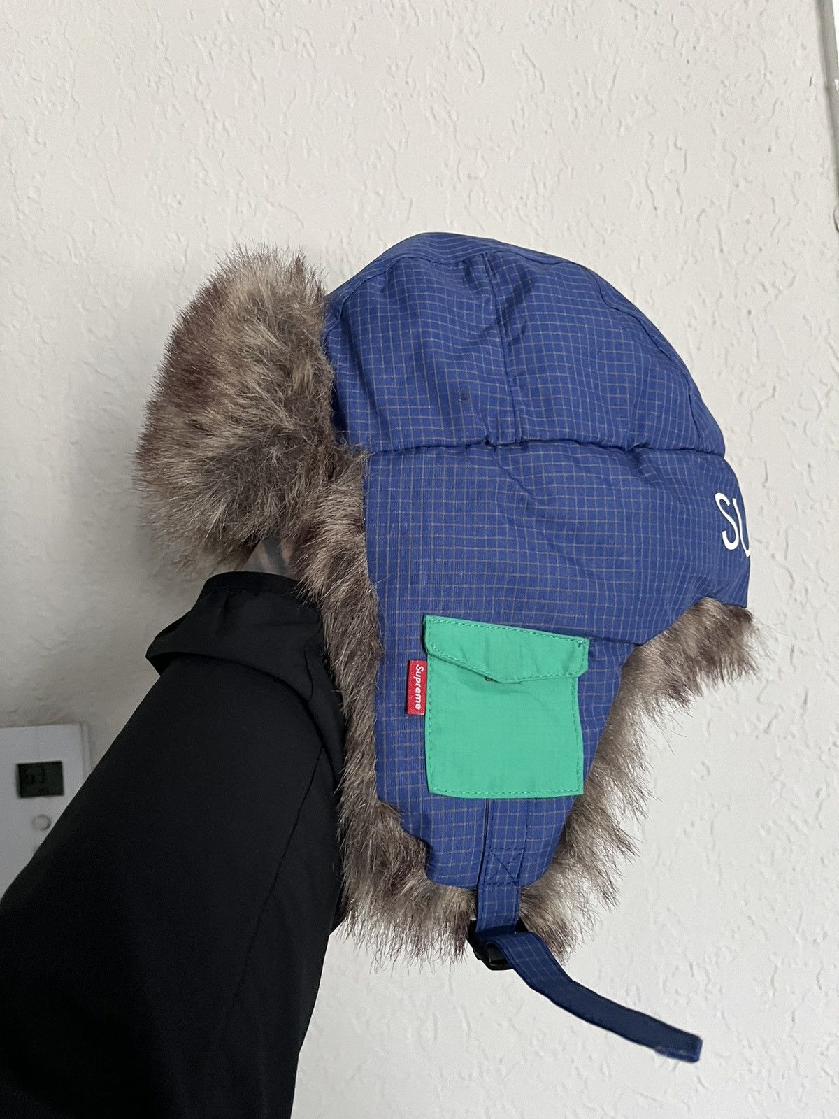 image of Supreme Ripstop Trooper Hat in Blue, Men's