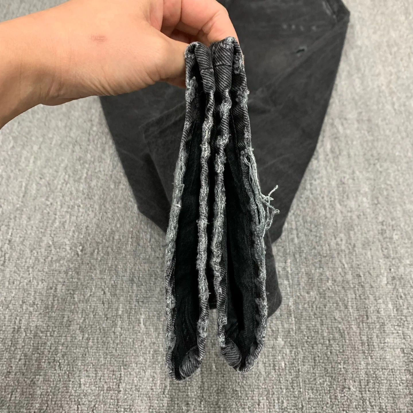Enfants Riches Deprimes ERD Black Washed Burned Distressed Jeans Size US 31 - 9 Thumbnail