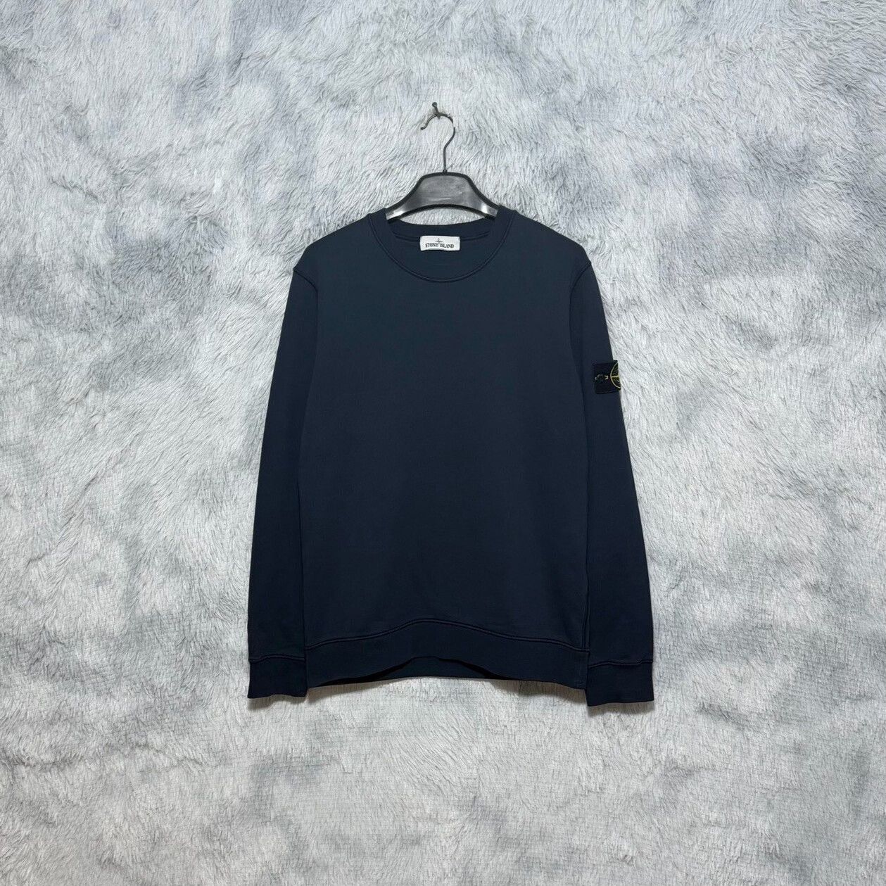 Stone Island Stone Island Blue Crewneck Designer Size US L / EU 52-54 / 3 - 1 Thumbnail