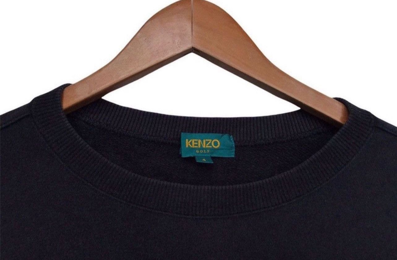 Kenzo Vintage Kenzo Signature Logo Black Baggy Boxy Sweatshirt Size US L / EU 52-54 / 3 - 6 Thumbnail