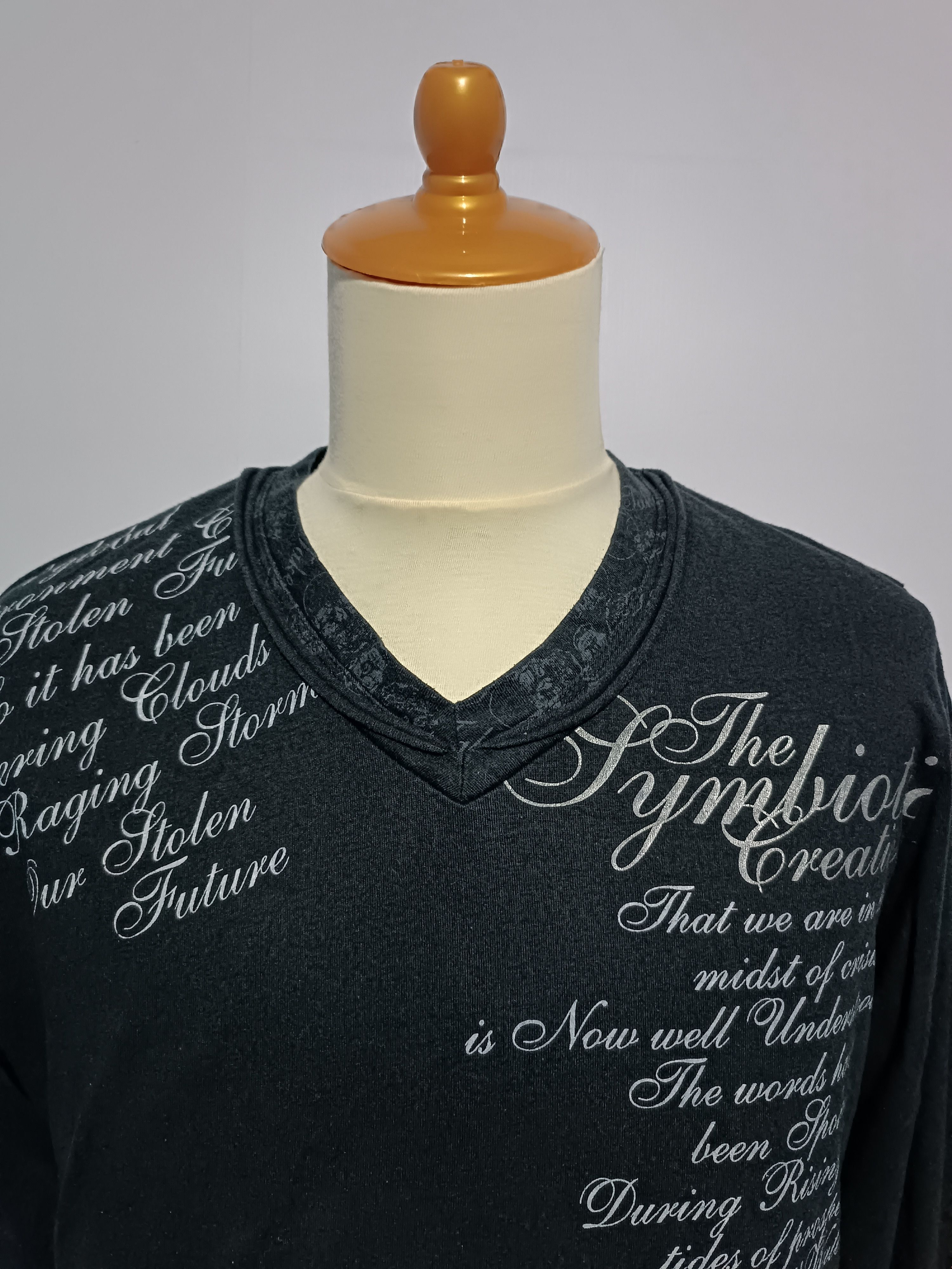 Japanese Brand Spinash Poem Seditionaries Double Layer Long Sleeve Shirt Size US M / EU 48-50 / 2 - 2 Thumbnail
