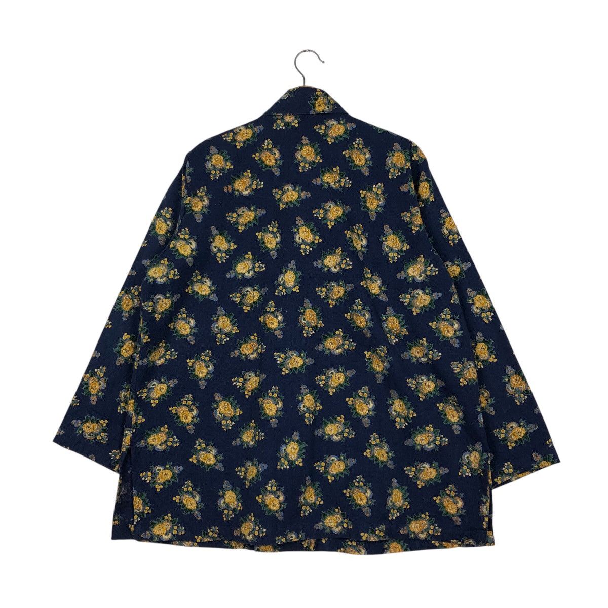 45rpm 📌Vintage Chore Jacket Button Floral Design Barakura English Size M / US 6-8 / IT 42-44 - 9 Thumbnail
