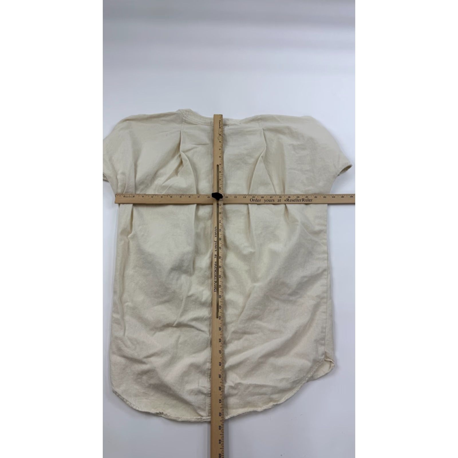 Bdg BDG Dress Womens Small Beige Cotton 3/4 Sleeve A-Line Short Pullover Bodice Pockets Casual Bohemian Designer Hipster Size S / US 4 / IT 40 - 6 Thumbnail