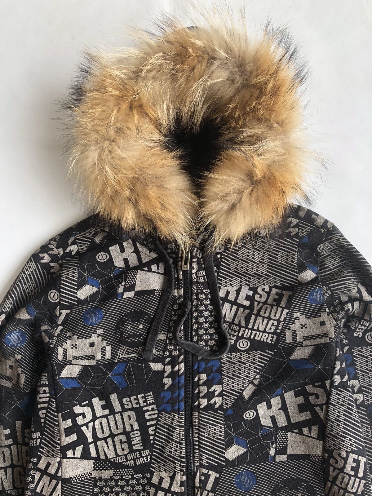 If Six Was Nine Japanese Unionbay Poem Zipp Fur Hoodie if six was nine style Size US L / EU 52-54 / 3 - 7 Thumbnail