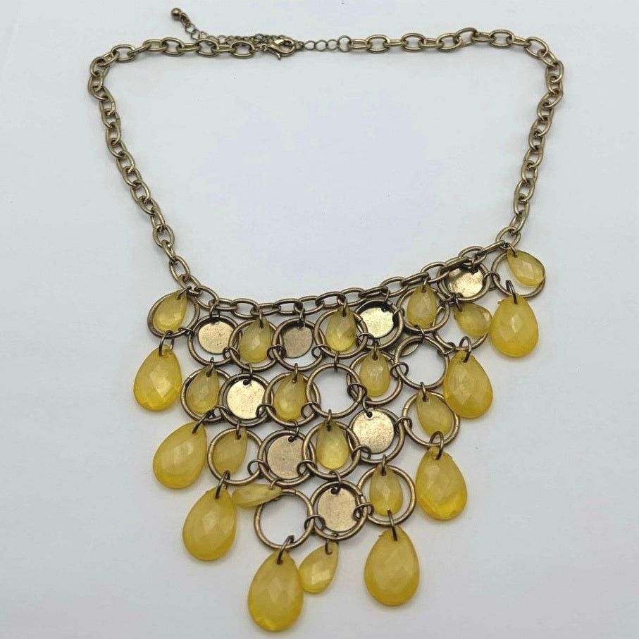 Other Gold & Yellow Bib Necklace Size ONE SIZE - 3 Thumbnail