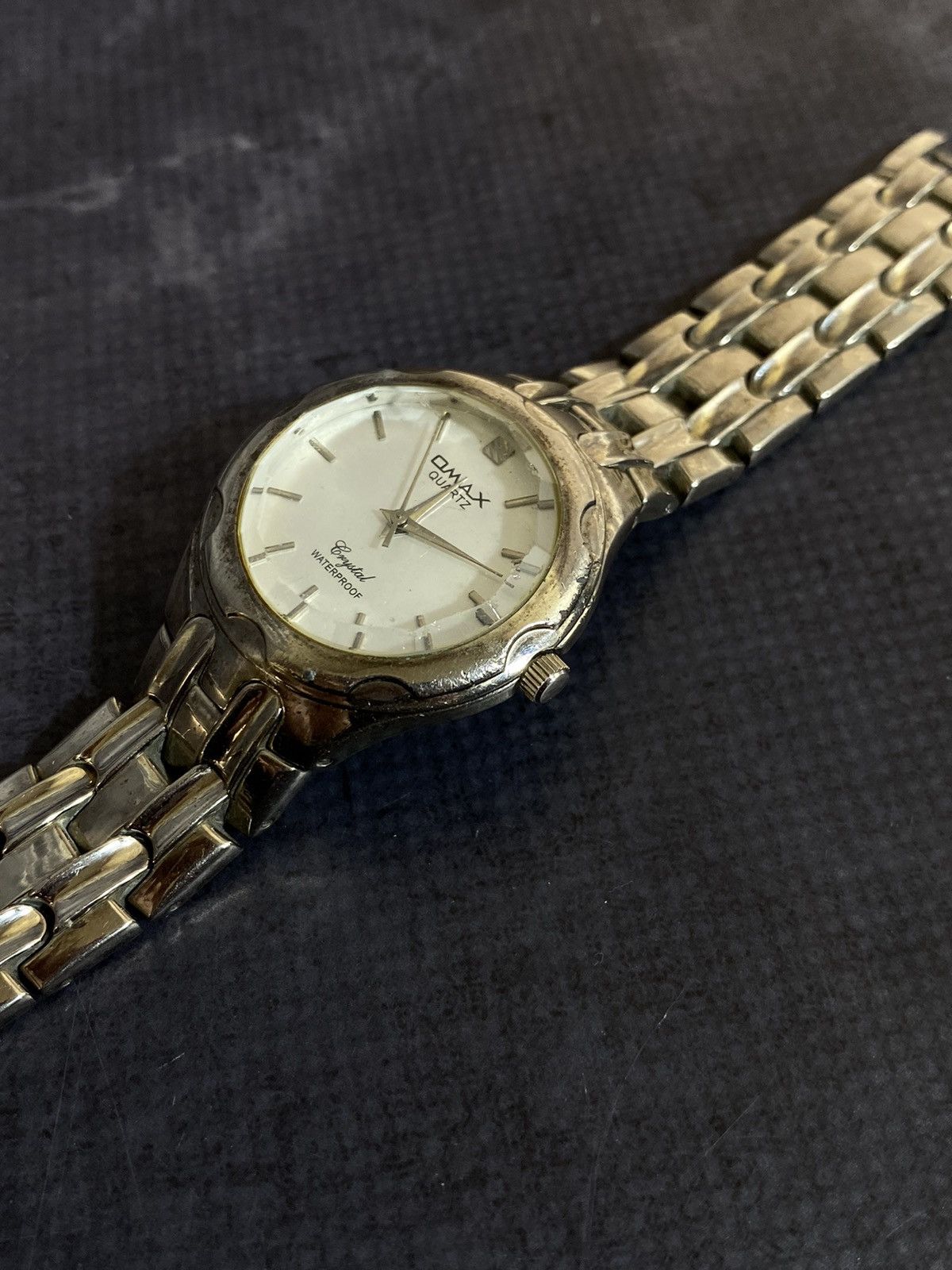Japanese Brand × Vintage Omax Classic White Dial Quartz Watch Japanese Brand Size ONE SIZE - 5 Thumbnail