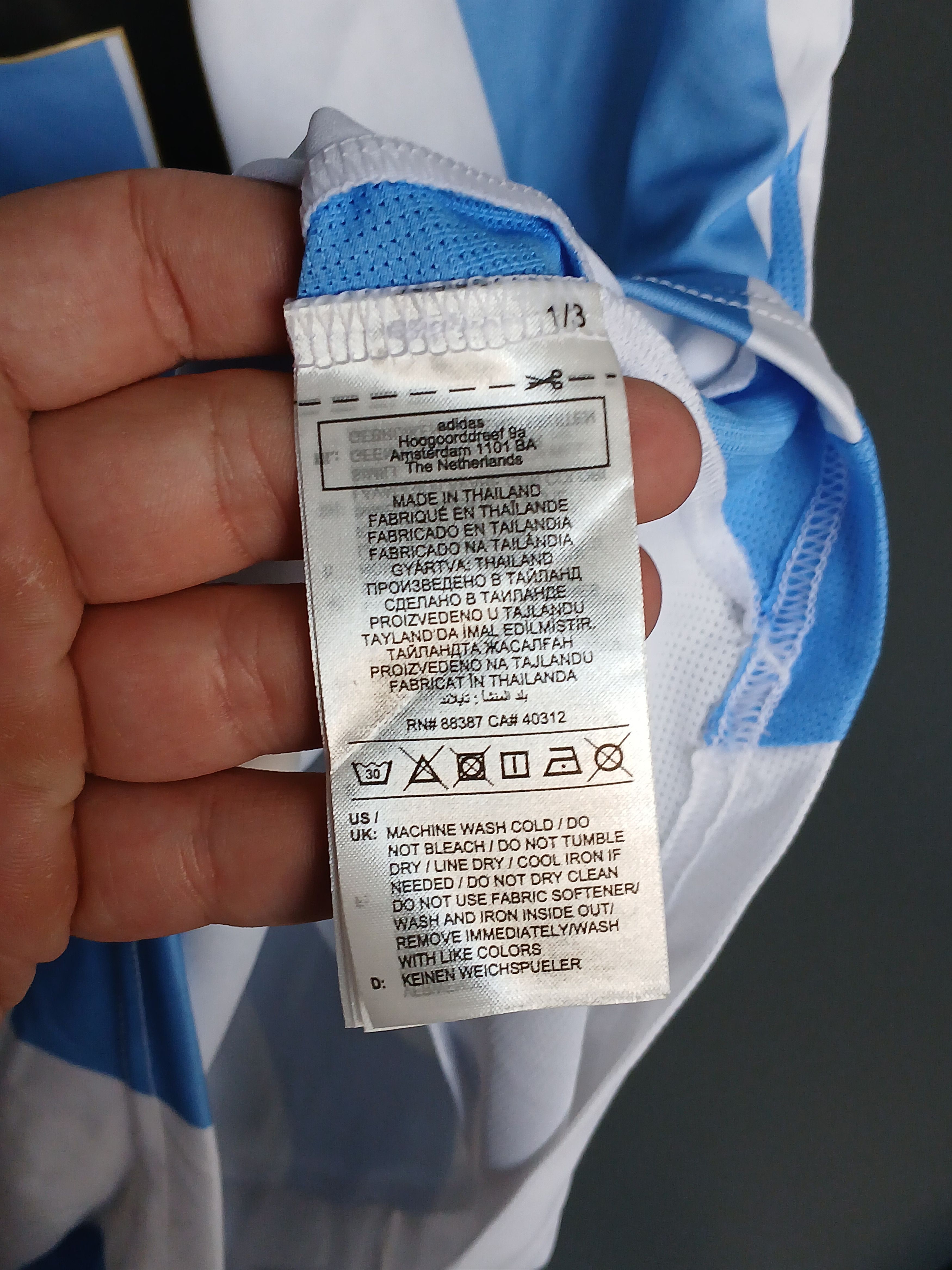 Adidas New KIDS Argentina National Team 2024 Home Football Jersey Size US XS / EU 42 / 0 - 8 Thumbnail