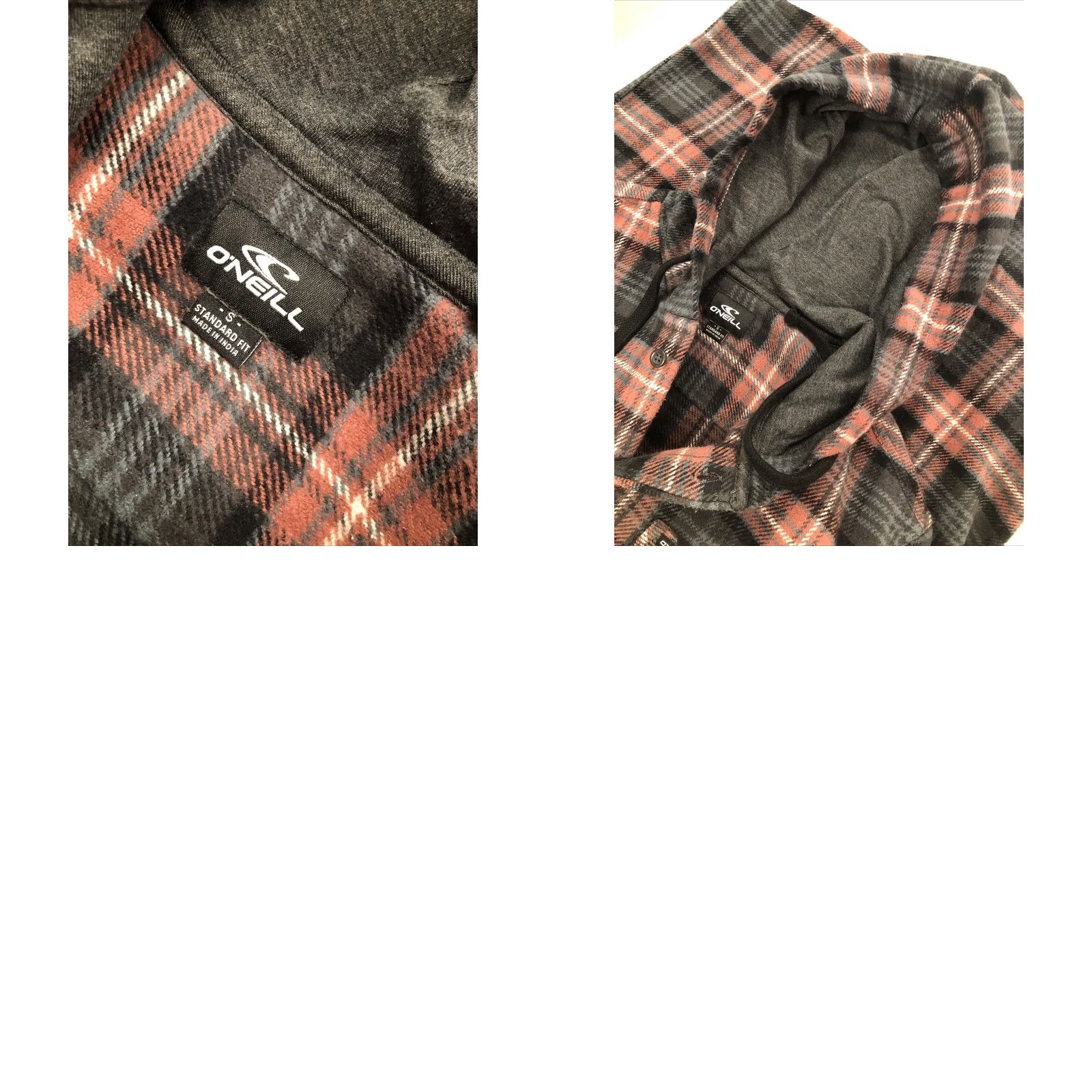 O'Neill O’NEILL Clayton Flannel Hoodie Shirt Men’s Small Multicolor Plaid Long Sleeve Button Up NWT Heavyweight Pockets UV Protection Skate Surf Size US S / EU 44-46 / 1 - 8 Thumbnail