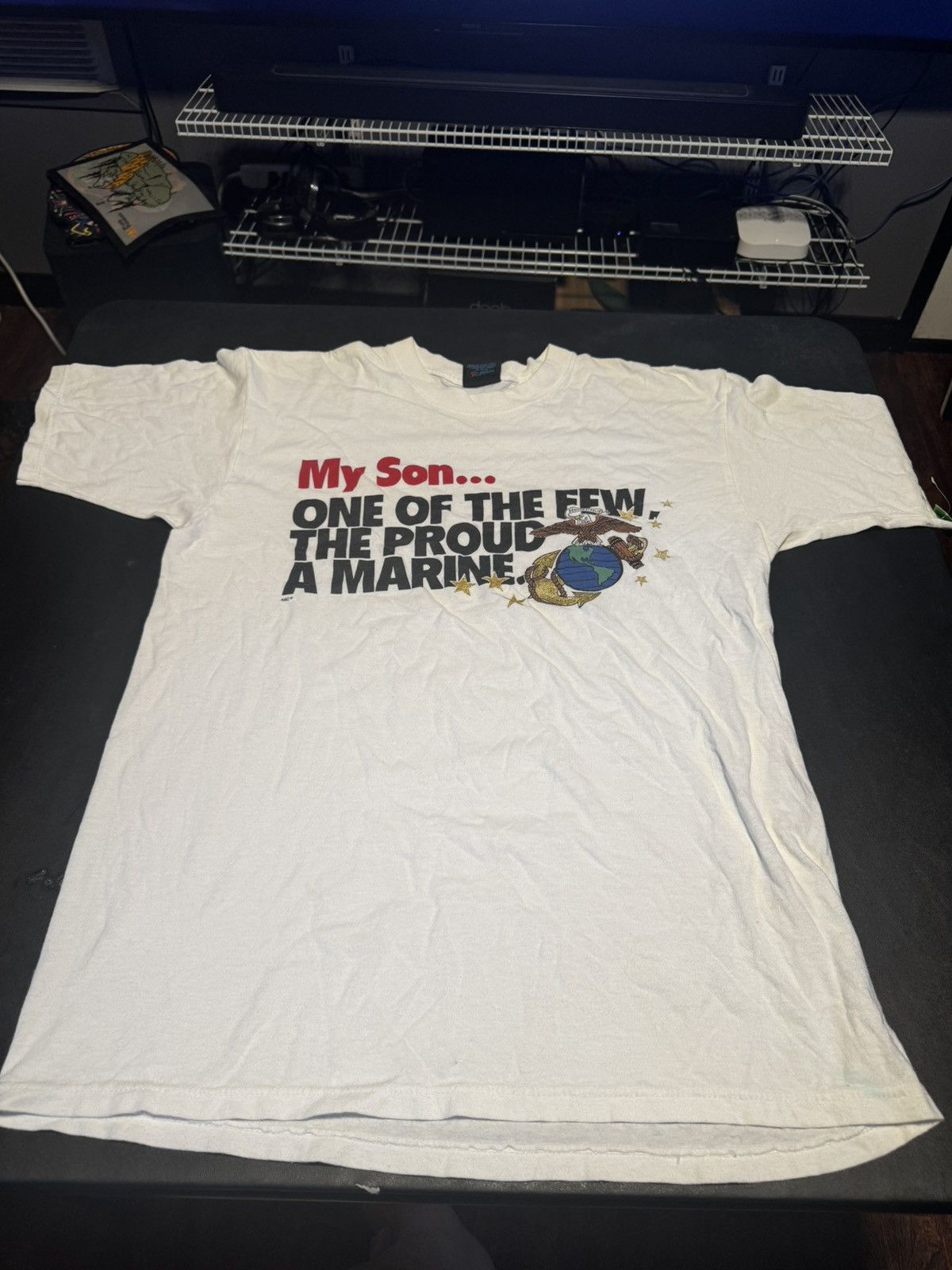 Soffe × Vintage 90s “My Son ~ A Marine” Tee L Size US L / EU 52-54 / 3 - 2 Thumbnail