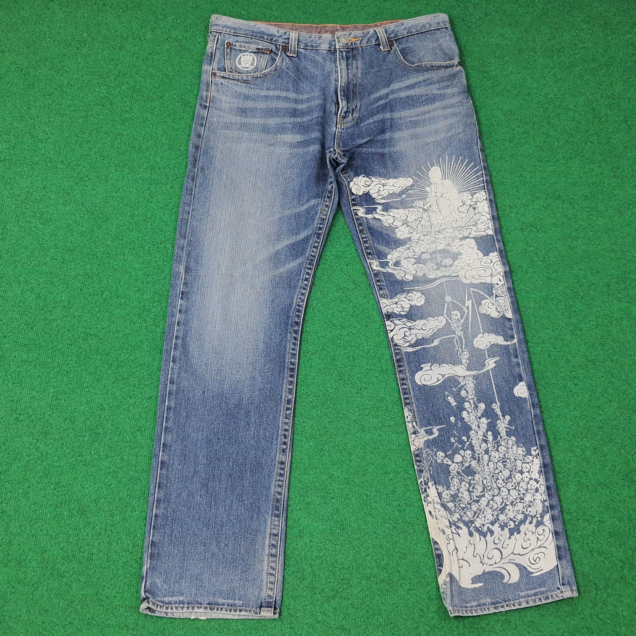 Japanese Brand Vintage Japan Art Style Japanese Brand Jeans C252N24 Size US 36 / EU 52 - 1 Thumbnail