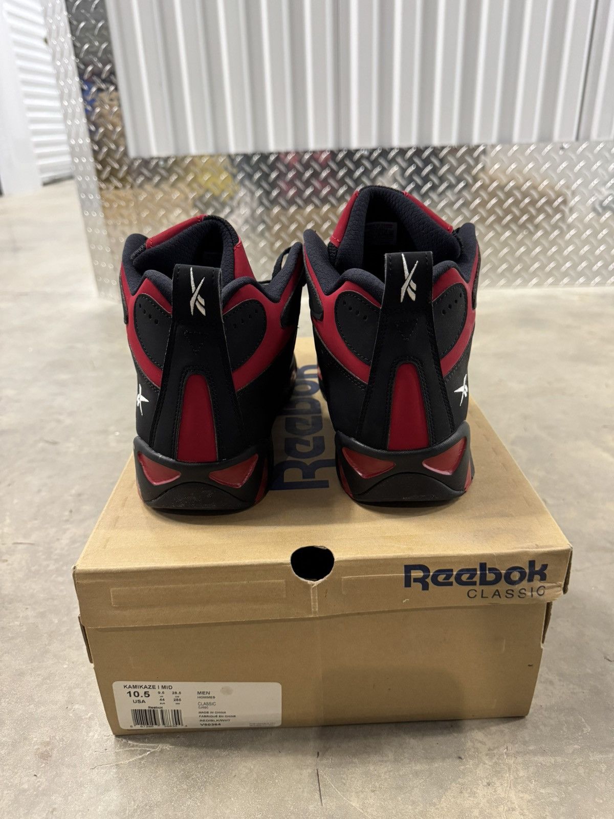 Reebok Reebok Kamikaze 1 Mid Red Black Size 10.5 Size US 10.5 / EU 43-44 - 5 Thumbnail