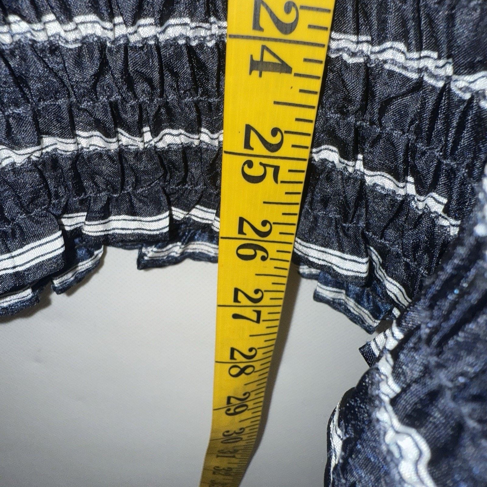 Other Vtg 80’s Mosaic Striped Puff Sleeve Striped Smocked Retro Size M / US 6-8 / IT 42-44 - 6 Thumbnail