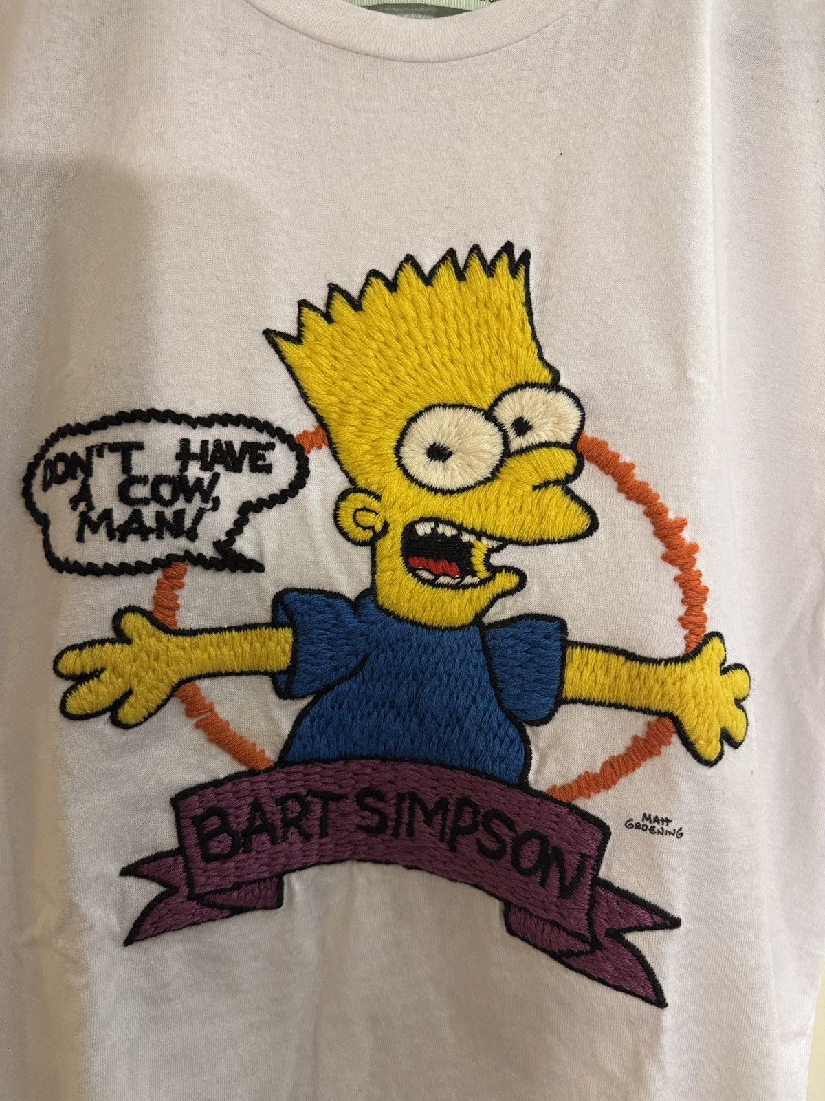 Off-White Off-White Bart Simpson Embroidered T-Shirt with Back Logo Size US S / EU 44-46 / 1 - 3 Thumbnail