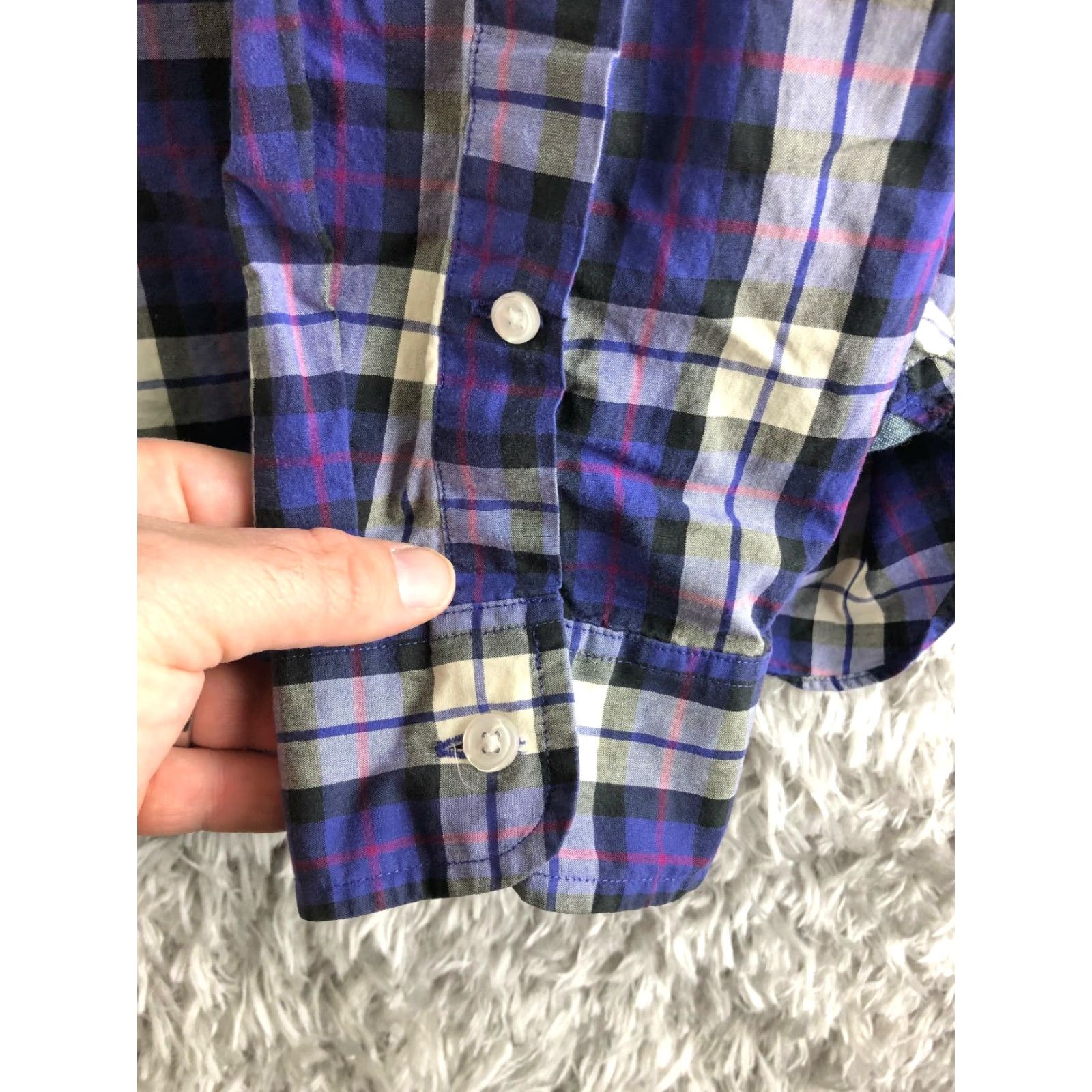 J.Crew J.Crew Purple Long Sleeve Button-Down Collar Shirt Mens Large Regular Size US L / EU 52-54 / 3 - 3 Thumbnail