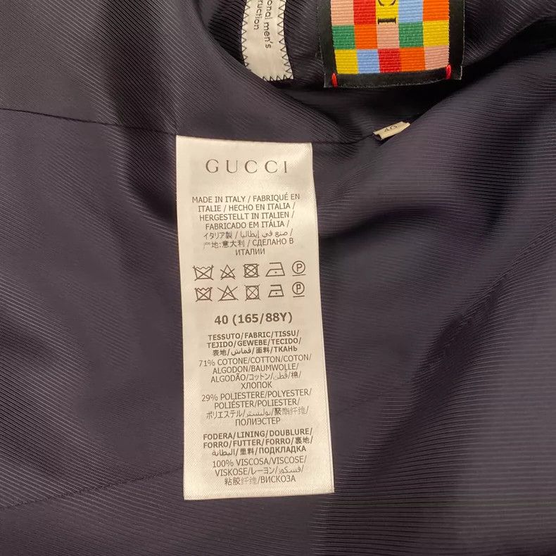 Gucci Gucci Blue classic old flower suit 2502-Nextarrow Size 40R - 4 Thumbnail