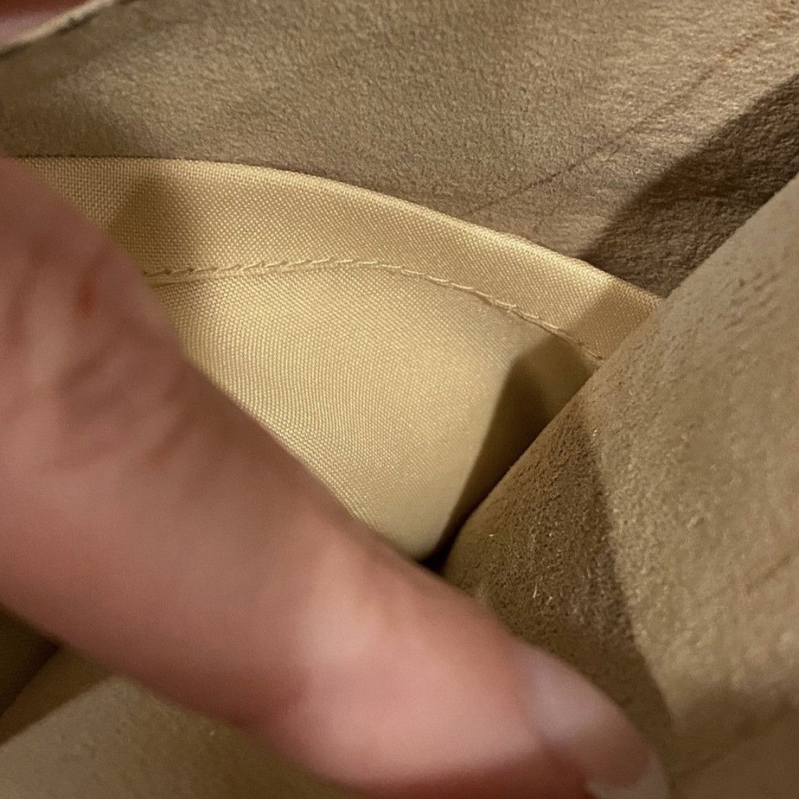 Vintage Vintage 90s Leather Pants Tan Beige Mid Rise 12 Size 34" / US 12 / IT 48 - 6 Thumbnail