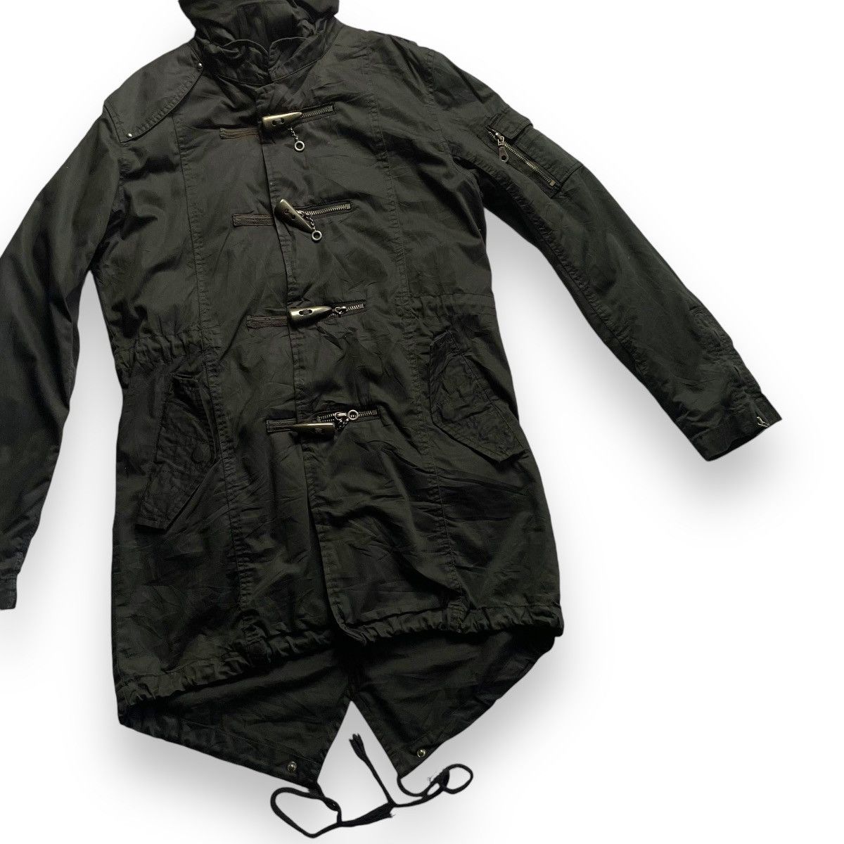 If Six Was Nine 🇯🇵 IN THE ATTIC PUNK GOTHIC FUR HOODIE DUFFLE PARKA JACKET Size US M / EU 48-50 / 2 - 7 Thumbnail