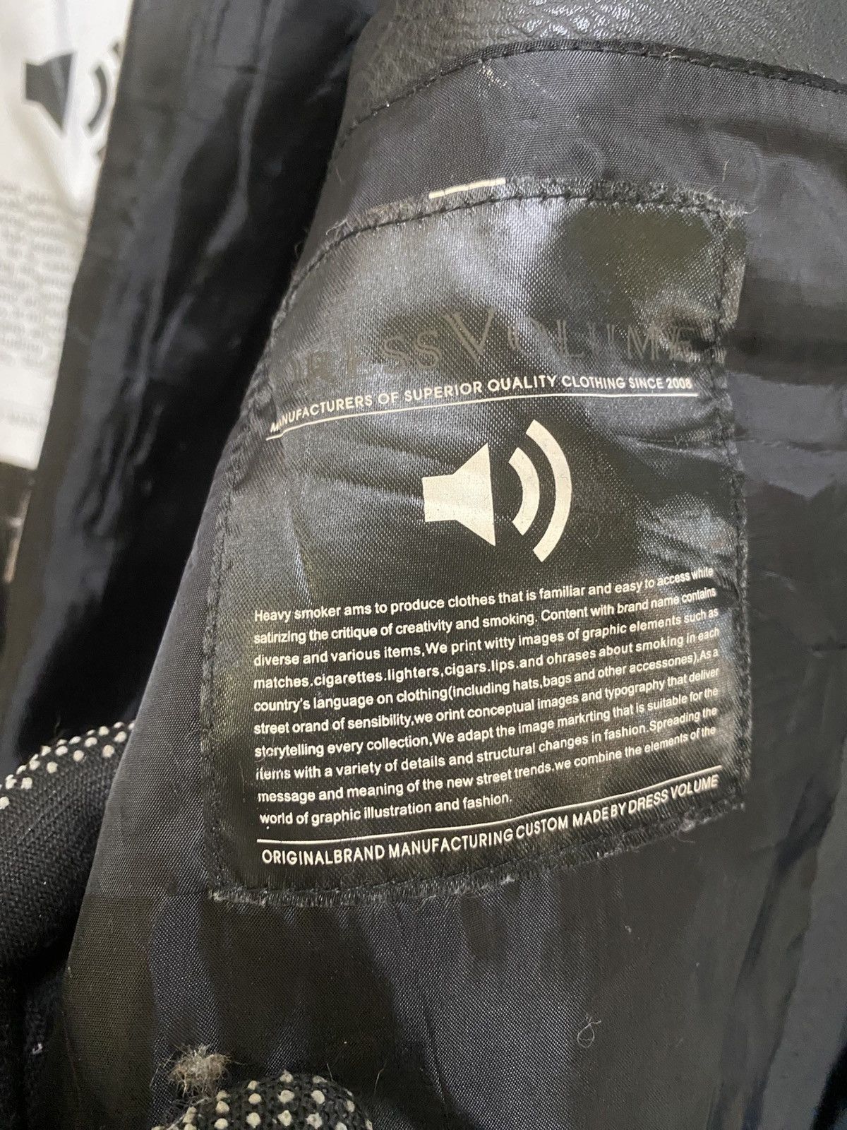If Six Was Nine Dress Volume Korean Black Leather Biker Jacket Size US L / EU 52-54 / 3 - 12 Thumbnail