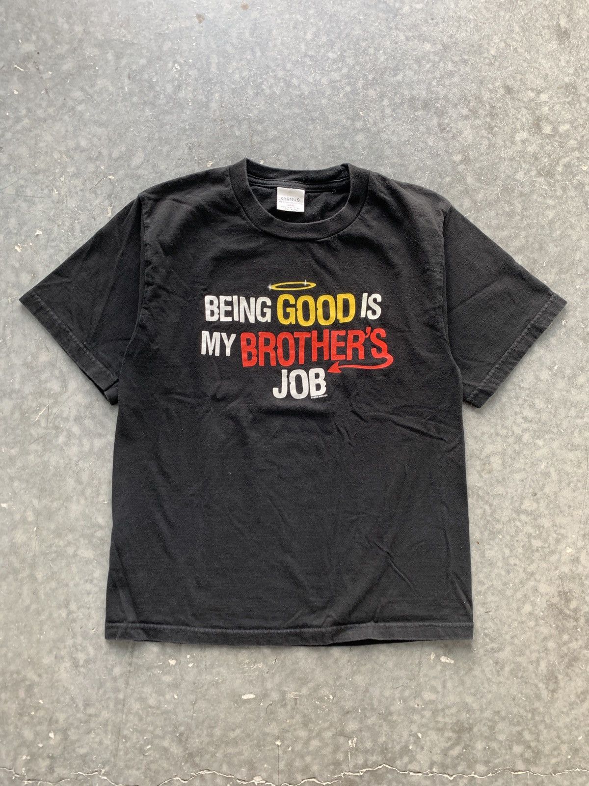 Vintage Funny Vintage Y2K “Being Good” Saying Tee Skater Cropped Fit Size US S / EU 44-46 / 1 - 1 Thumbnail