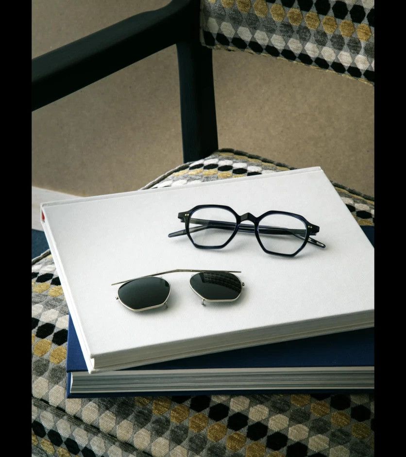 Oliver Peoples Gio. PONTI - 5 Geometric Eyeglasses 47mm+ Clip-on Size ONE SIZE - 3 Thumbnail
