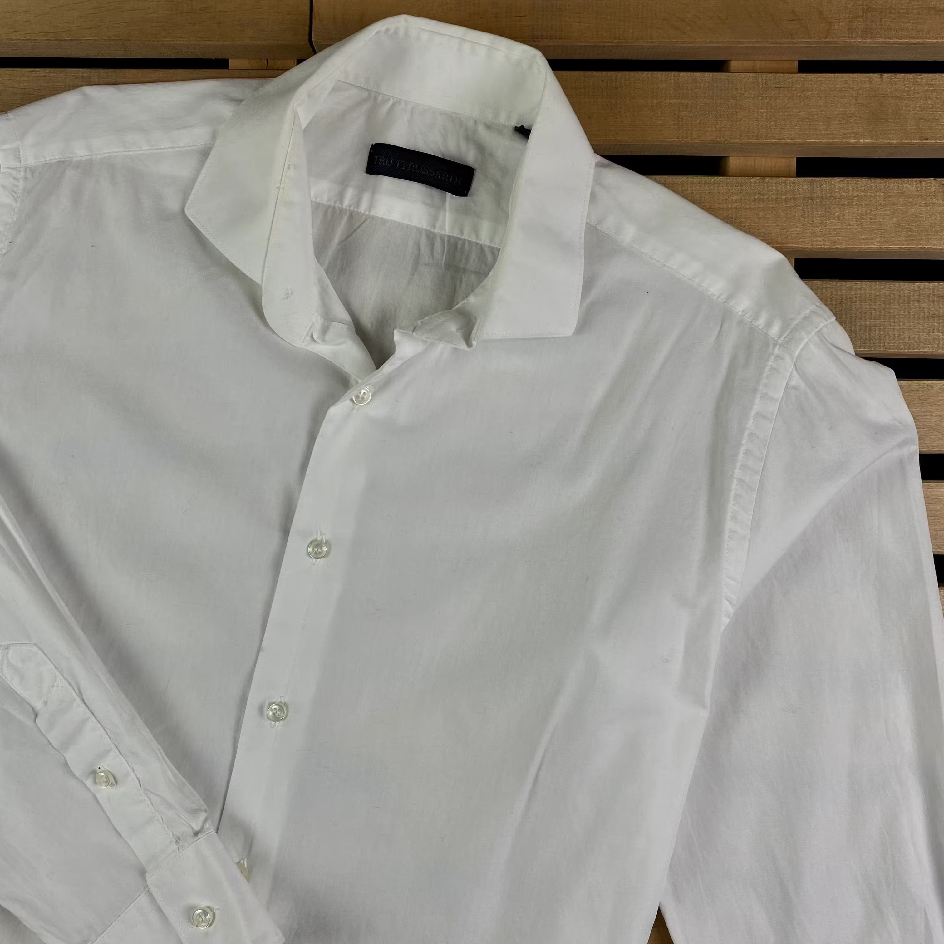 Trussardi Mens Trussardi Shirt Long Sleeve 41/16 Size US L / EU 52-54 / 3 - 2 Thumbnail