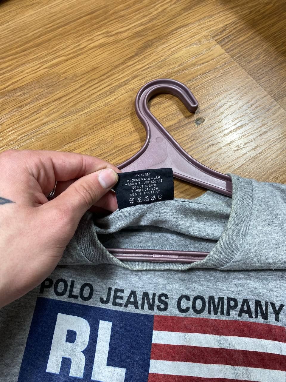 Polo Ralph Lauren × Vintage Vintage 90s Polo Ralph Lauren Jeans Co Bike Graphic T Shirt Size US L / EU 52-54 / 3 - 11 Thumbnail