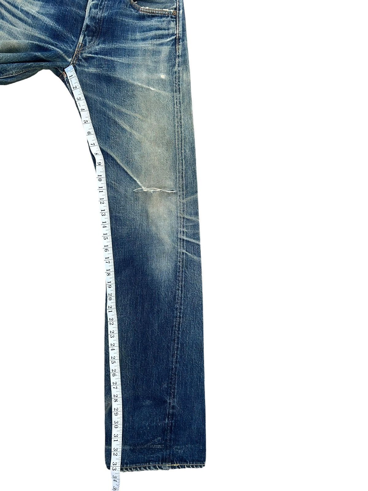 Kapital Vintage Full Count Selvedge Distressed Repair Denim Jeans Size US 30 / EU 46 - 24 Thumbnail