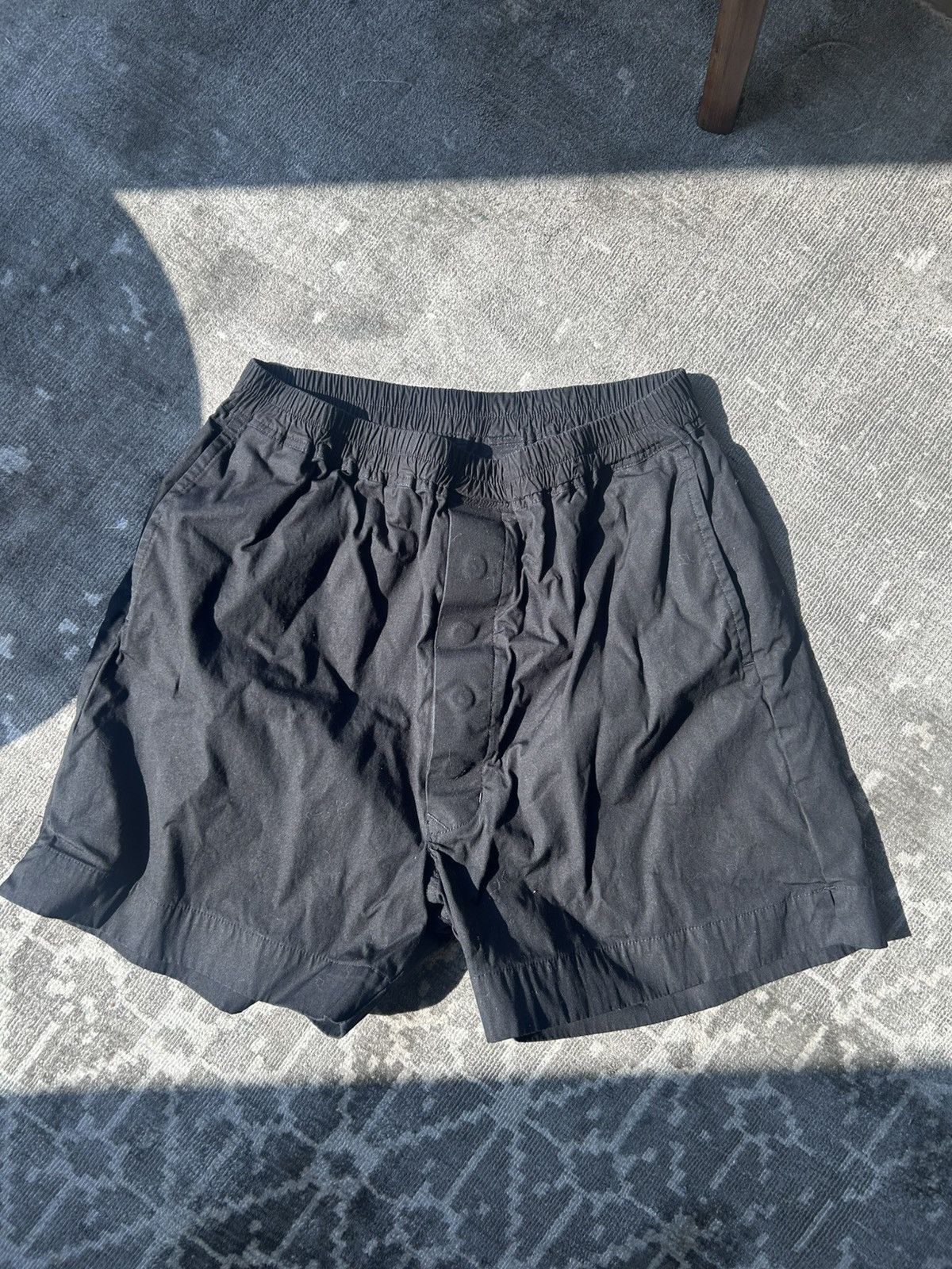 Pre-owned Rick Owens Boxing Shorts In Black