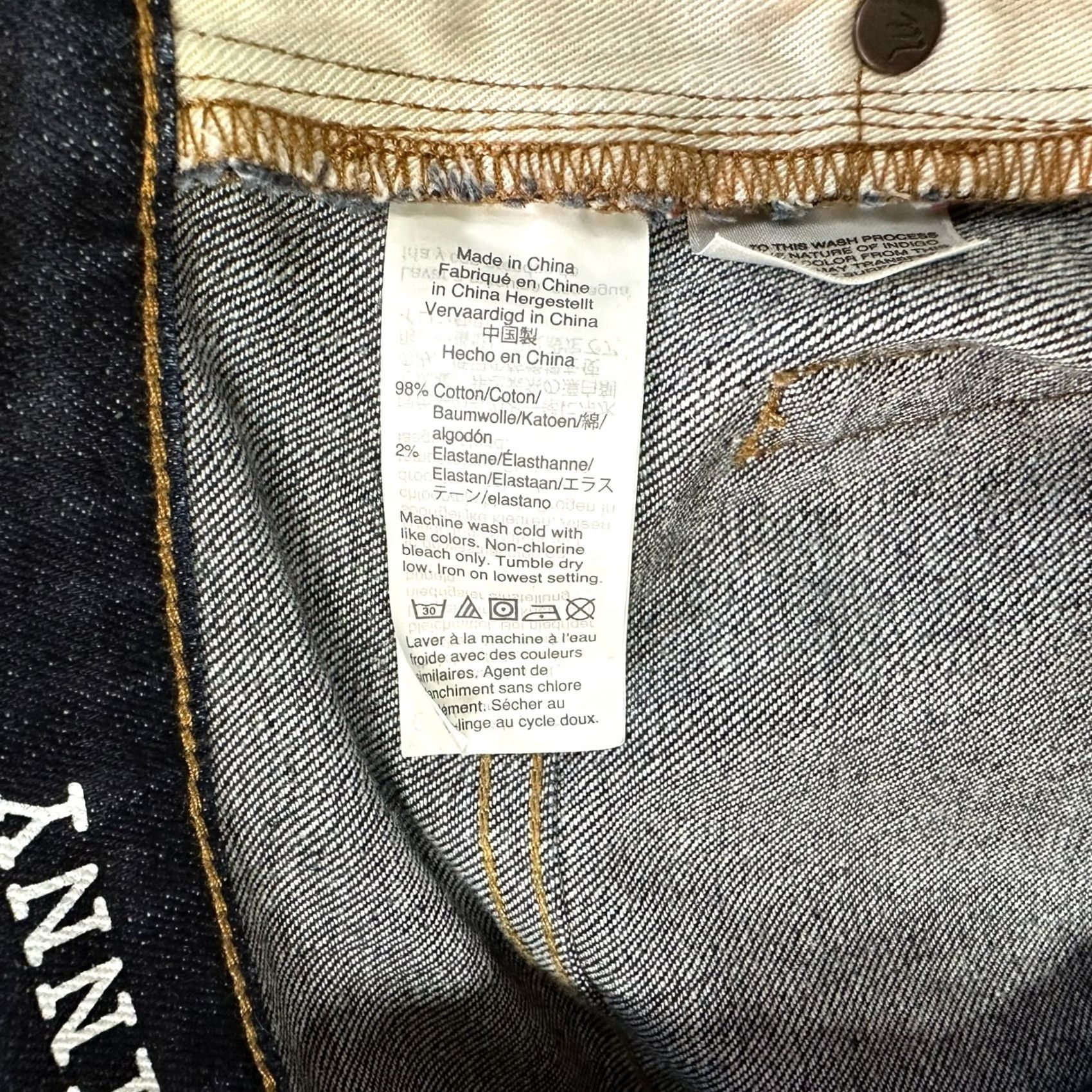 Madewell Madewell Jeans Mens 36x32 Blue Selvedge Skinny Dark Wash Stretch Denim MA260 Jeans Slim 5-Pocket Mens Regular Blue 32in Inseam Skinny MA260 Size US 36 / EU 52 - 7 Thumbnail