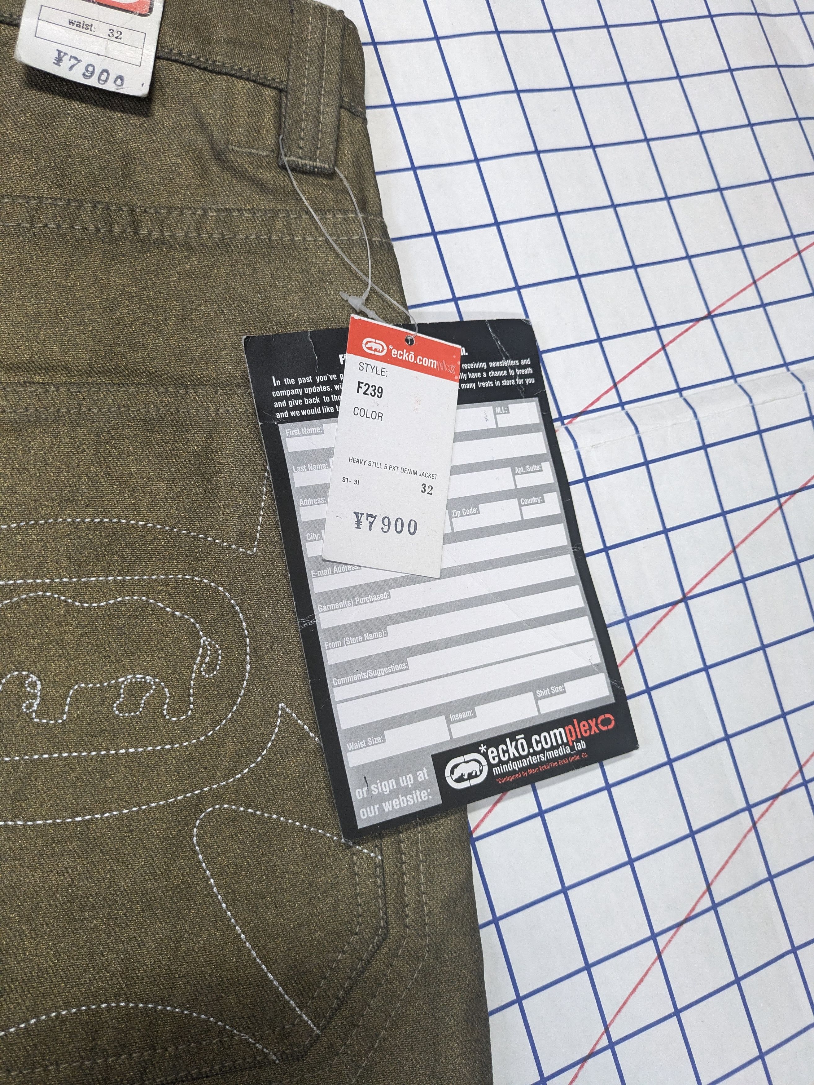 Ecko Unltd. y2k Golden Ecko Unltd reversible jeans hip hop southpole Size US 32 / EU 48 - 9 Thumbnail