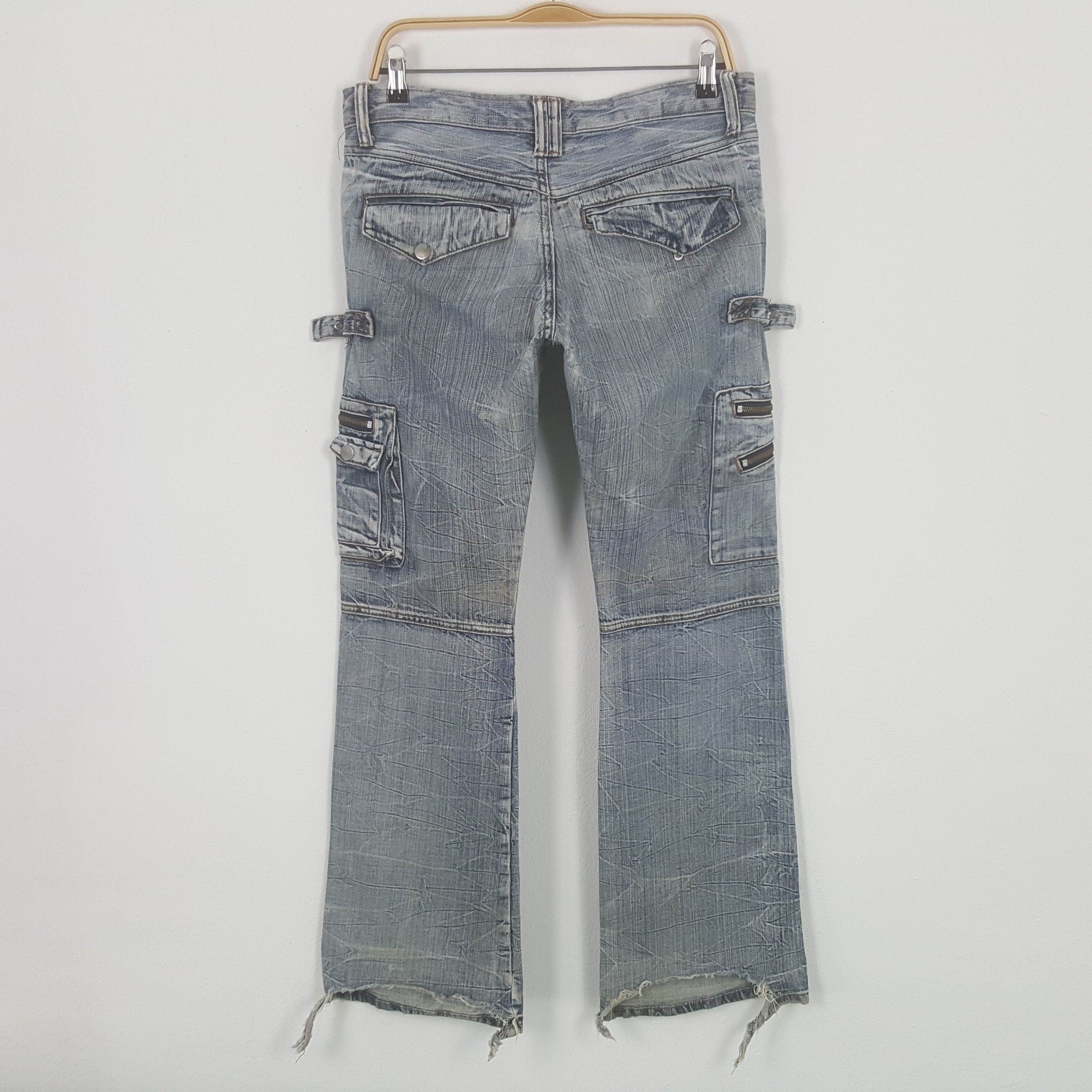 Japanese Brand × Vintage × semanticdesign Vintage Semantic Design Cargo Denim Pants Size US 32 / EU 48 - 4 Thumbnail