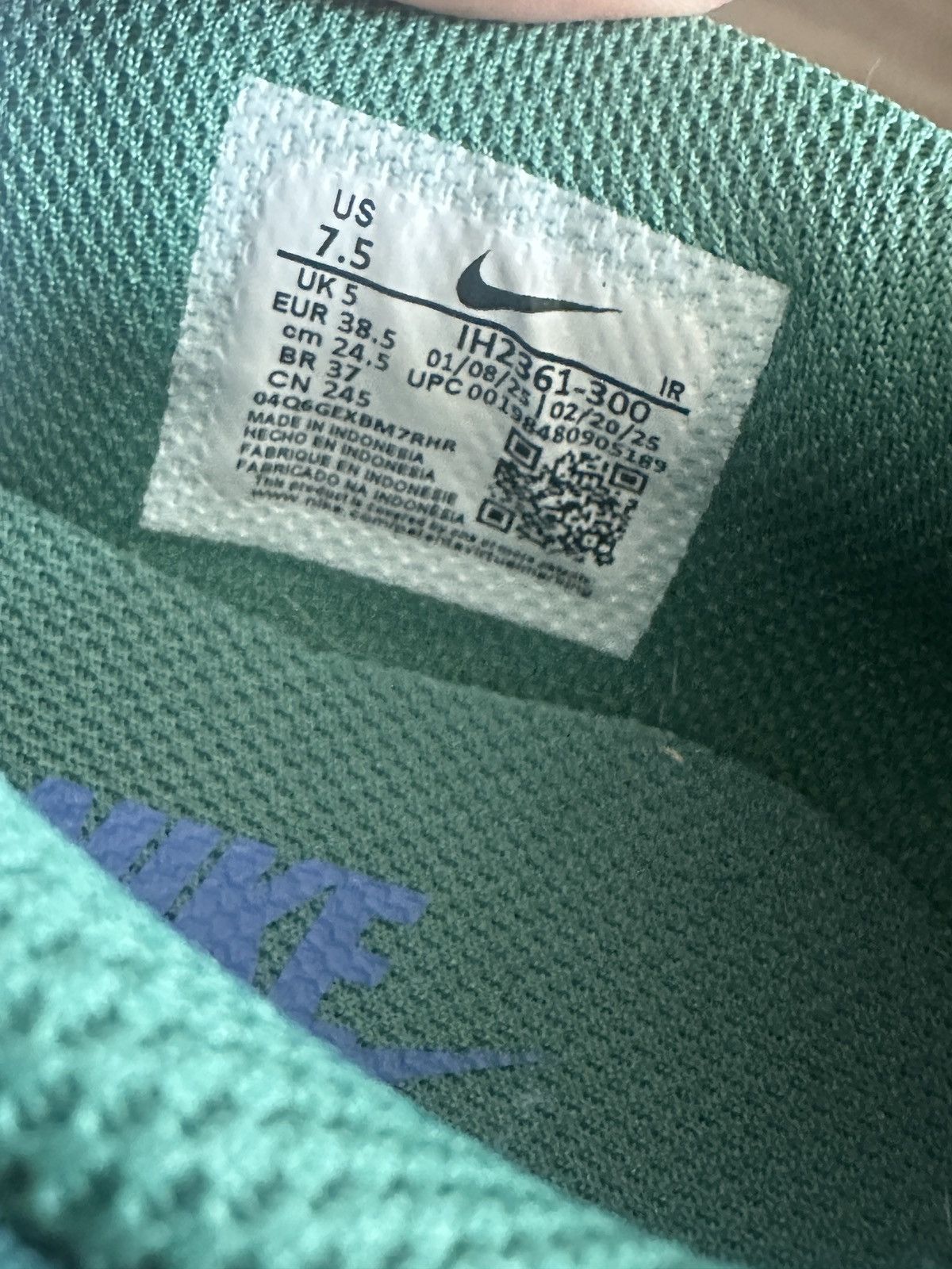 Nike Nike Cortez Nylon (Green/Blue) Size US 7.5 / IT 37.5 - 6 Thumbnail