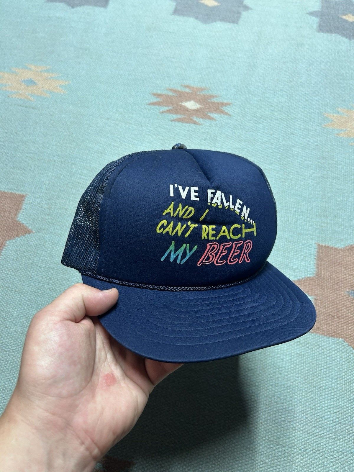 Vintage Vtg trucker hat I’ve fallen can’t reach beer funny novelty Size ONE SIZE - 1 Thumbnail