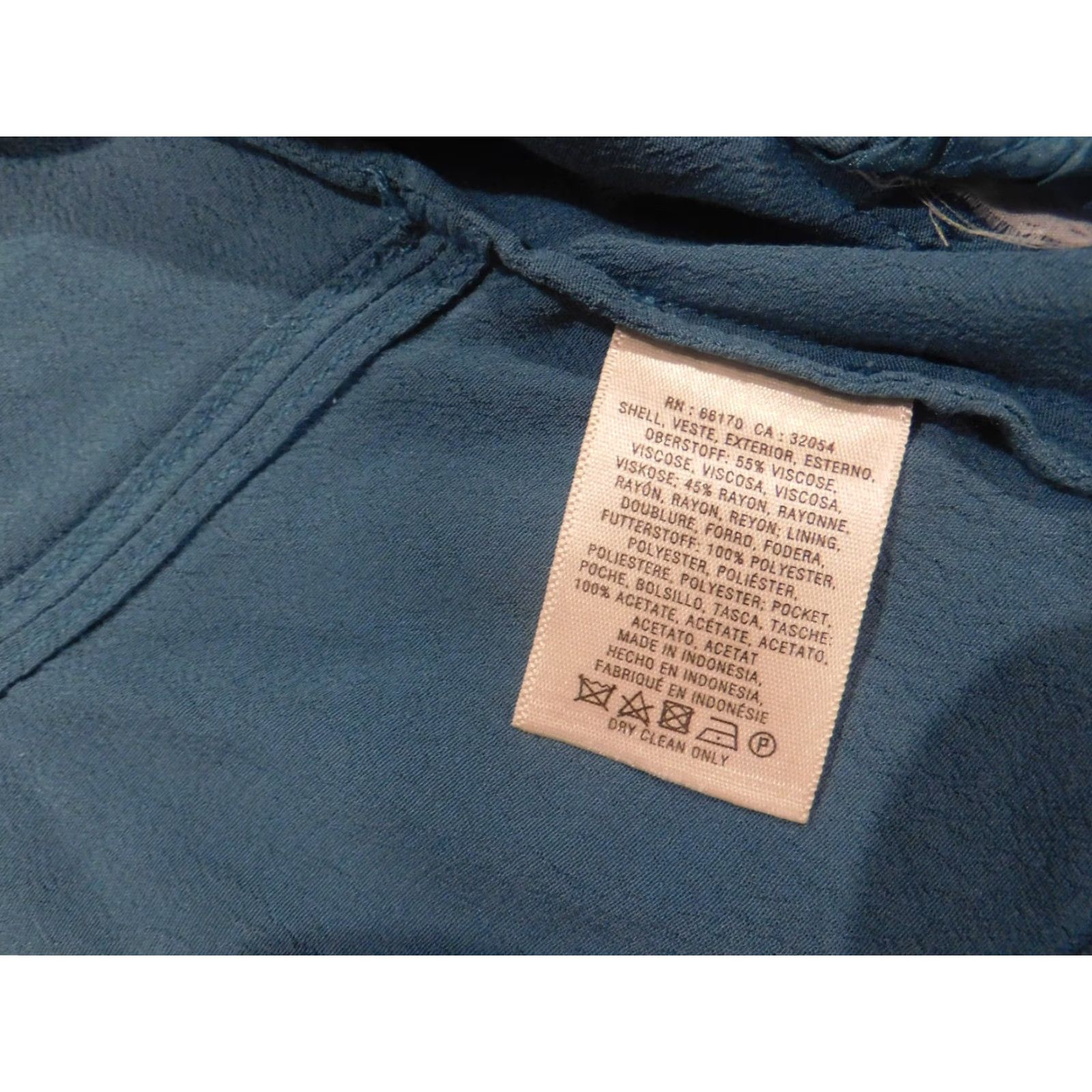 Anthropologie Anthropologie Jacket Blue Womens Petite XS Open Lined Viscose Embroidered Collared Basic Jacket Seasonal Fall Spring Mens? Size XS / US 0-2 / IT 36-38 - 6 Thumbnail