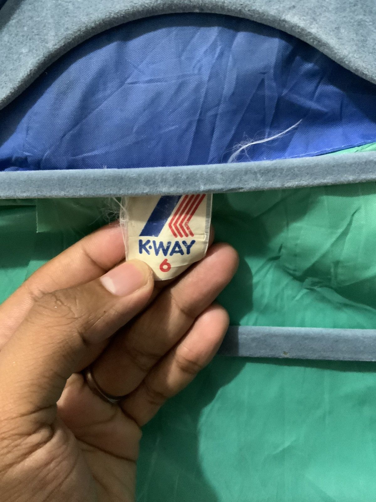 Japanese Brand K-Way Turqoise Windbreaker Size US S / EU 44-46 / 1 - 10 Thumbnail
